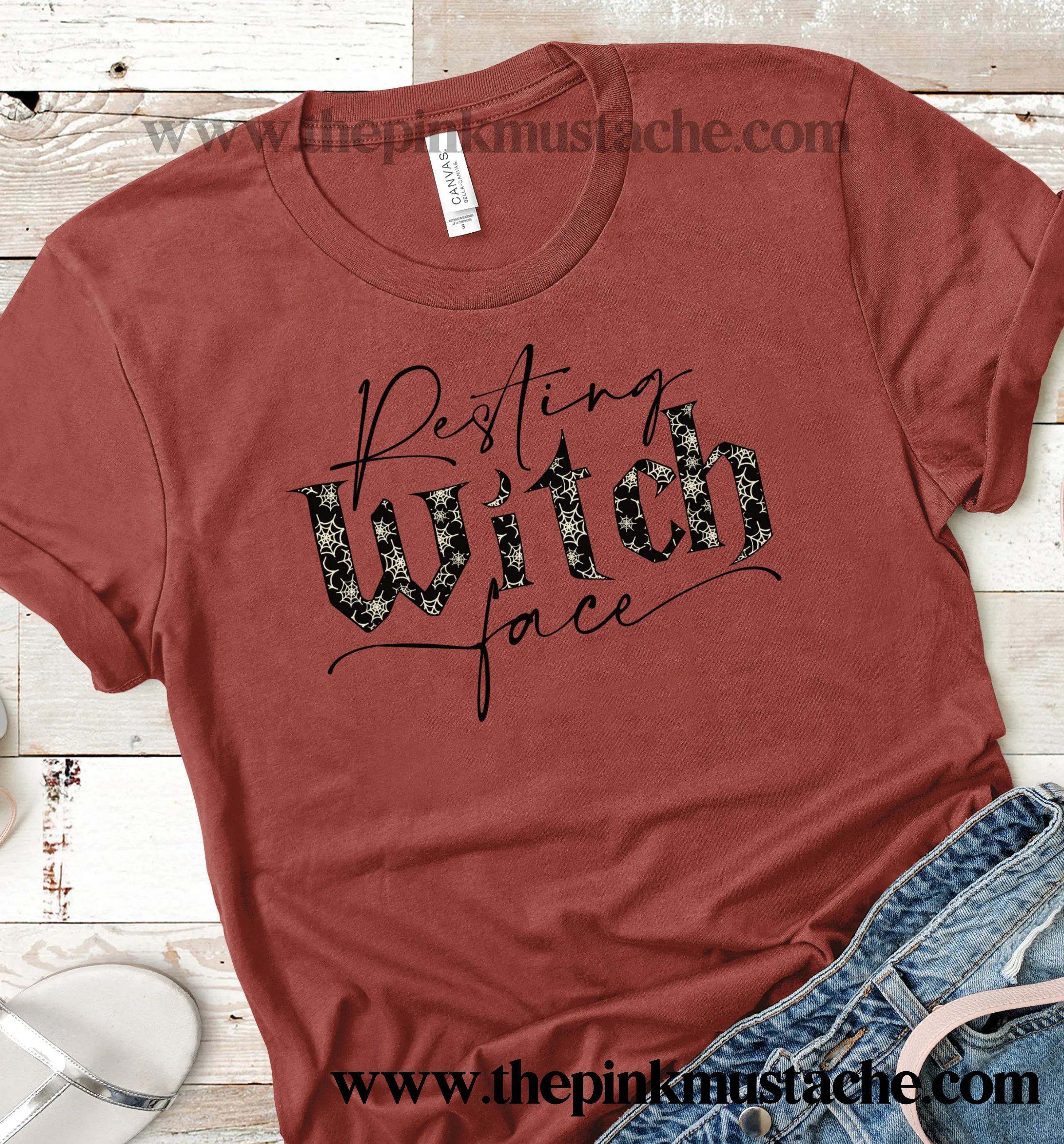 Resting Witch Face Tee/ Halloween Shirt / Bella Canvas