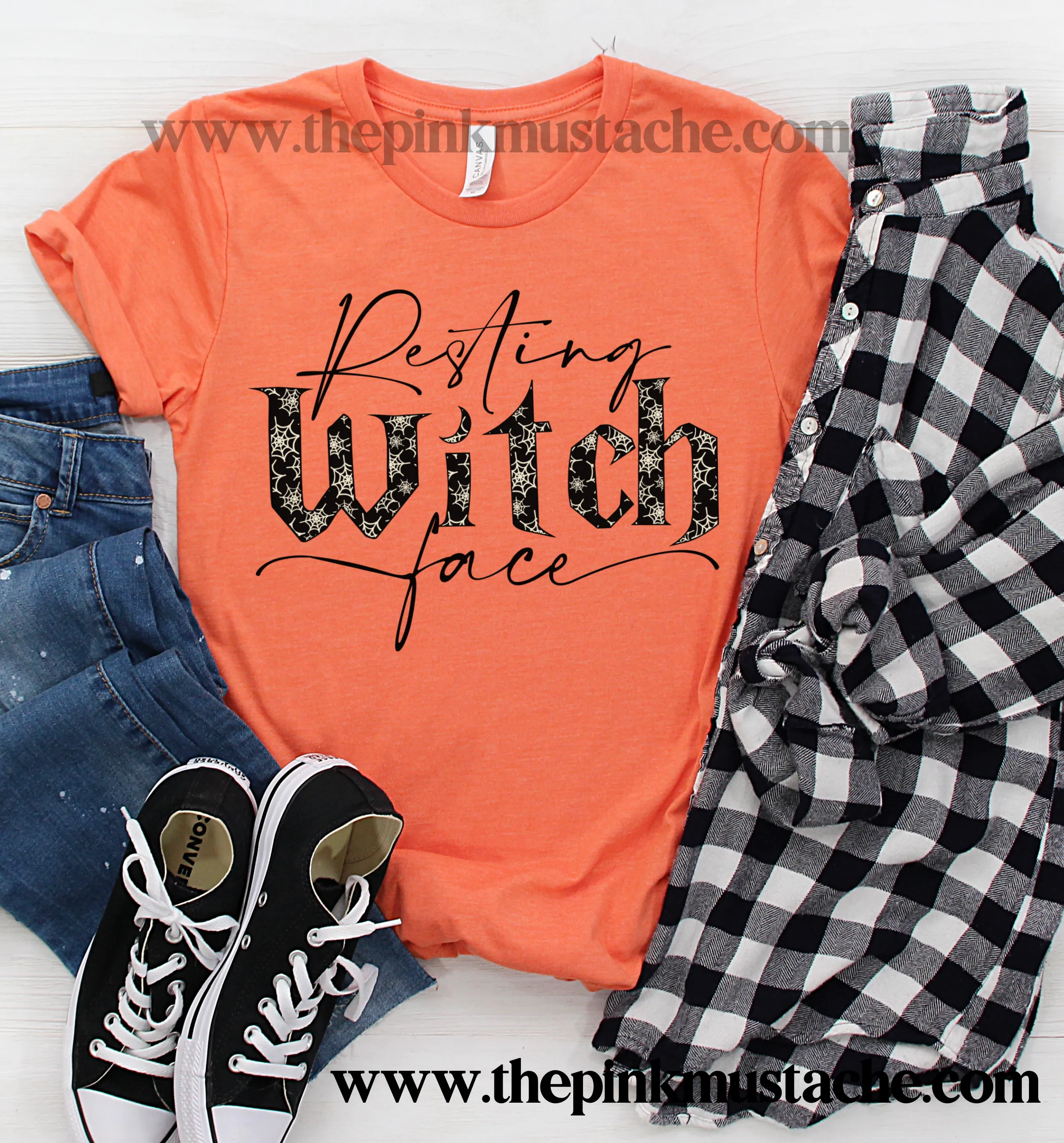 Resting Witch Face Tee/ Halloween Shirt / Bella Canvas