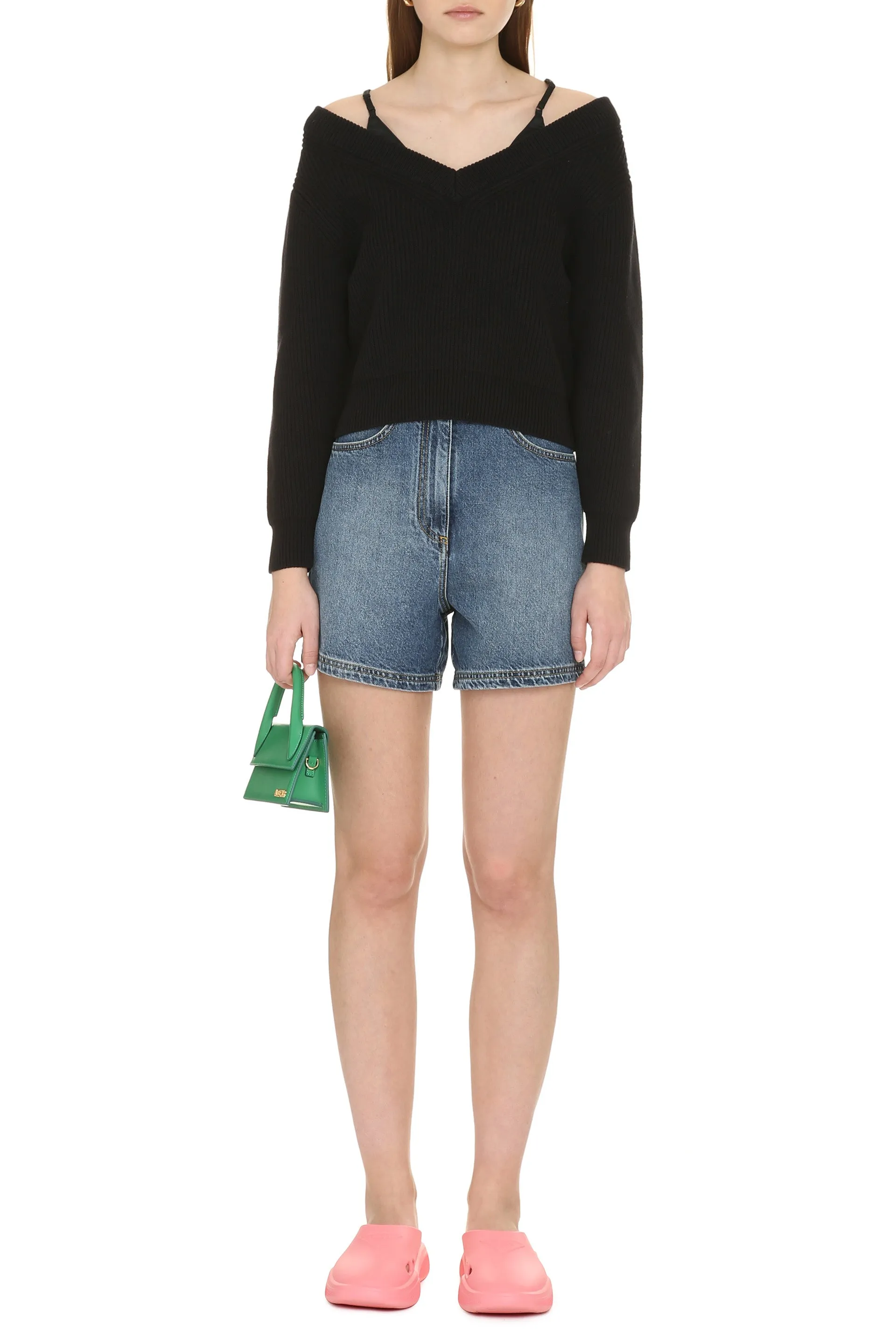 Ribbed cotton sweater