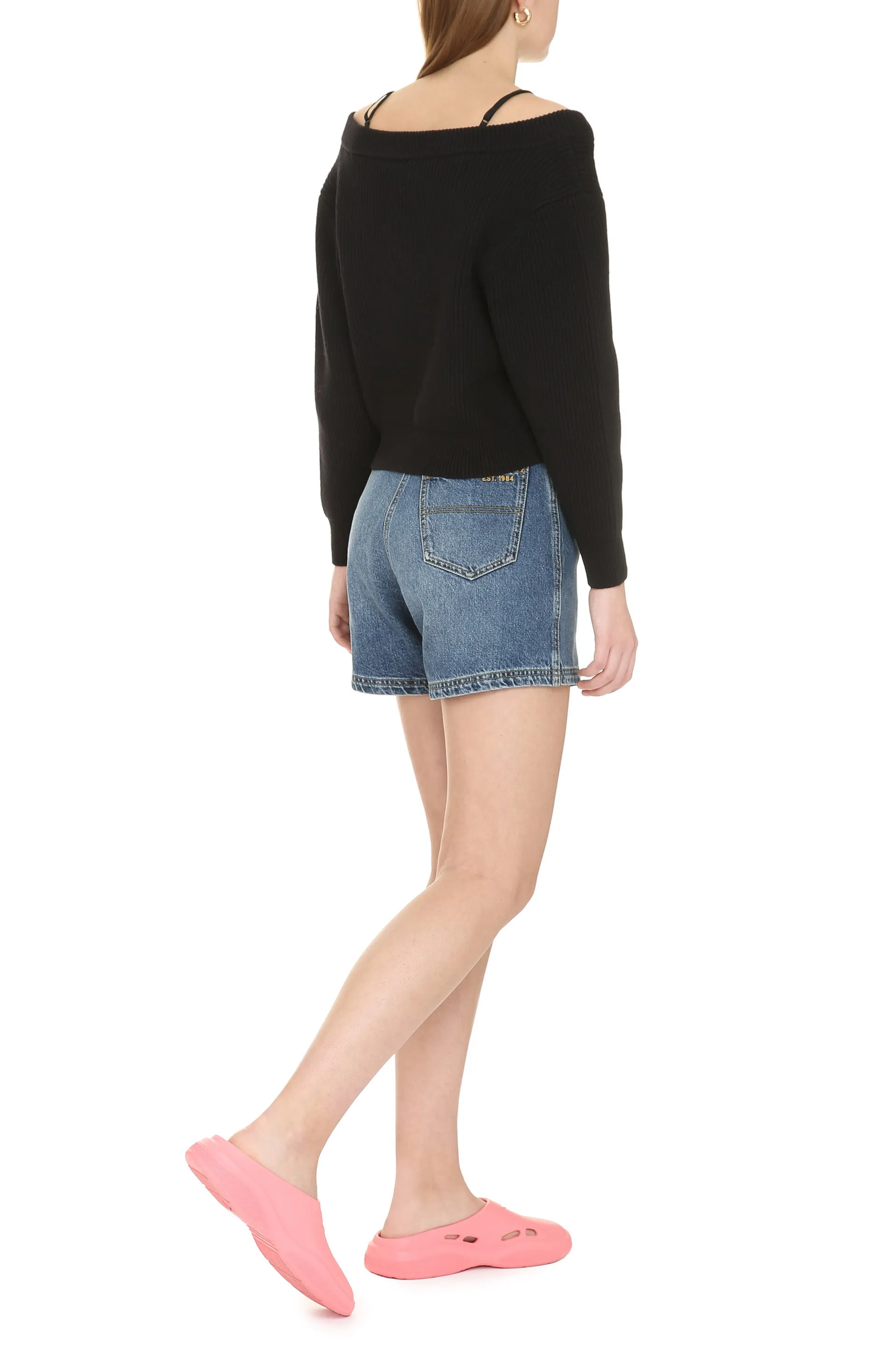 Ribbed cotton sweater