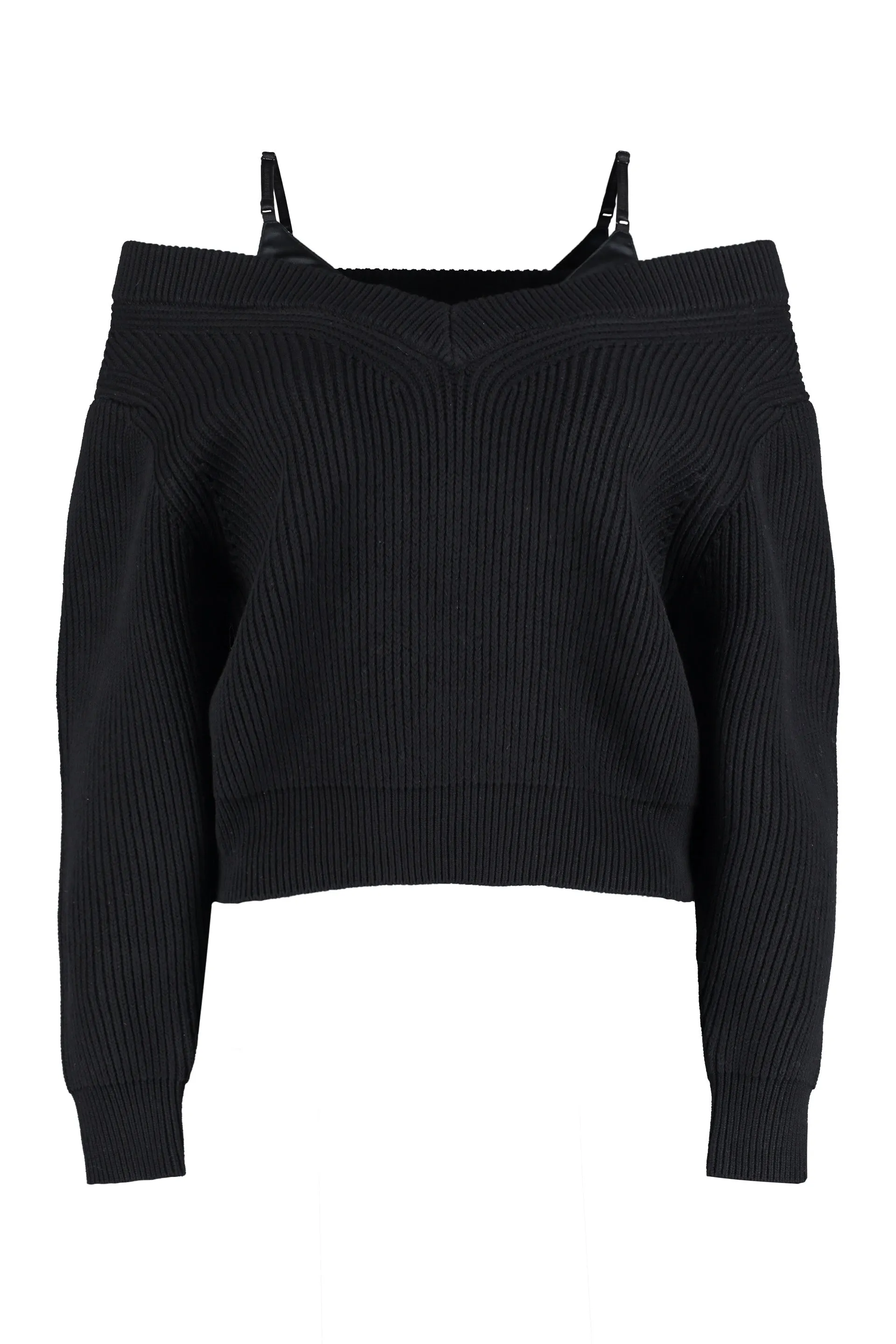 Ribbed cotton sweater