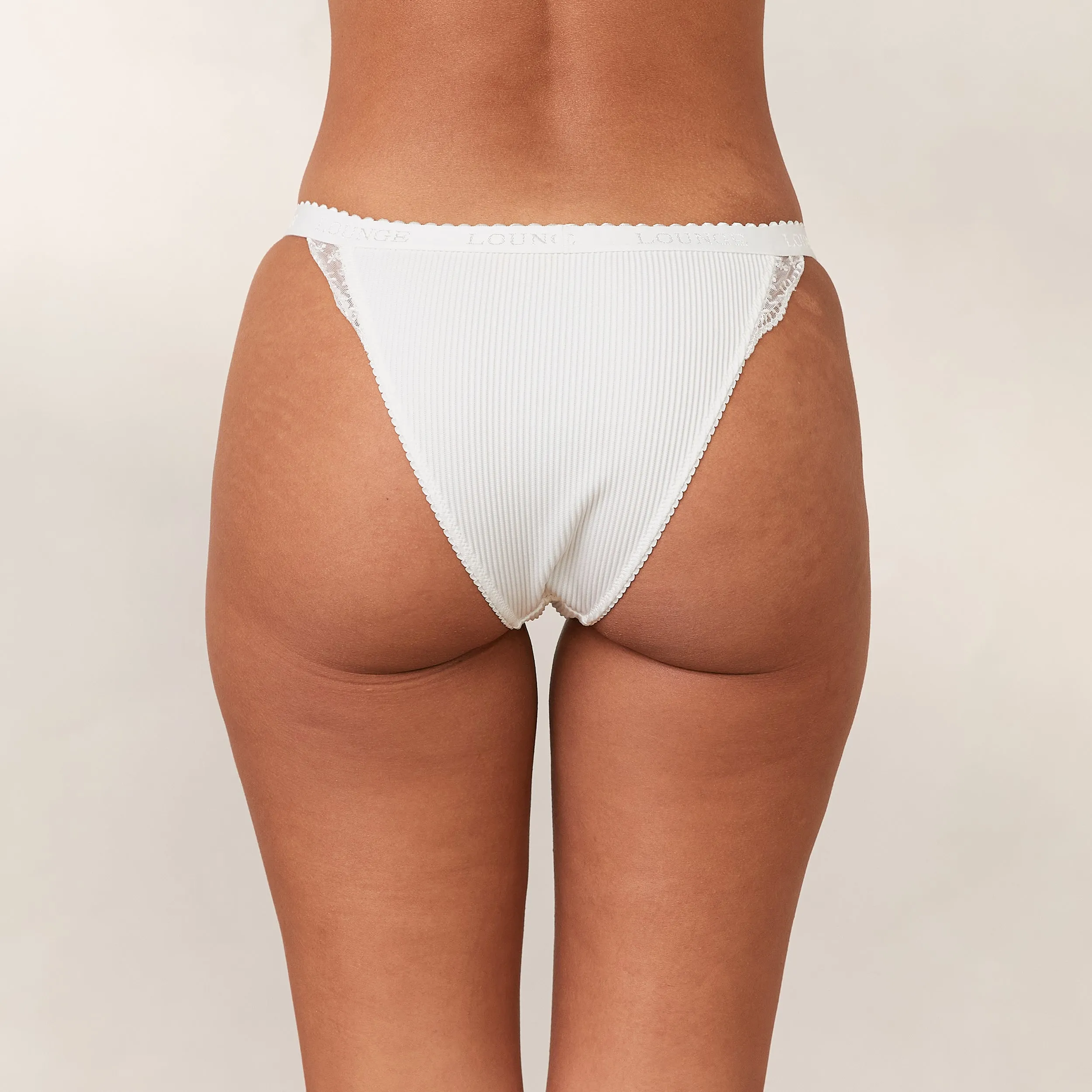Ribbed Culotte - Blanc