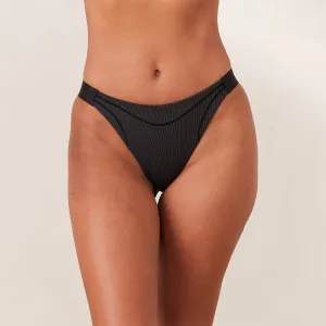 Ribbed Mindful Culotte - Noir