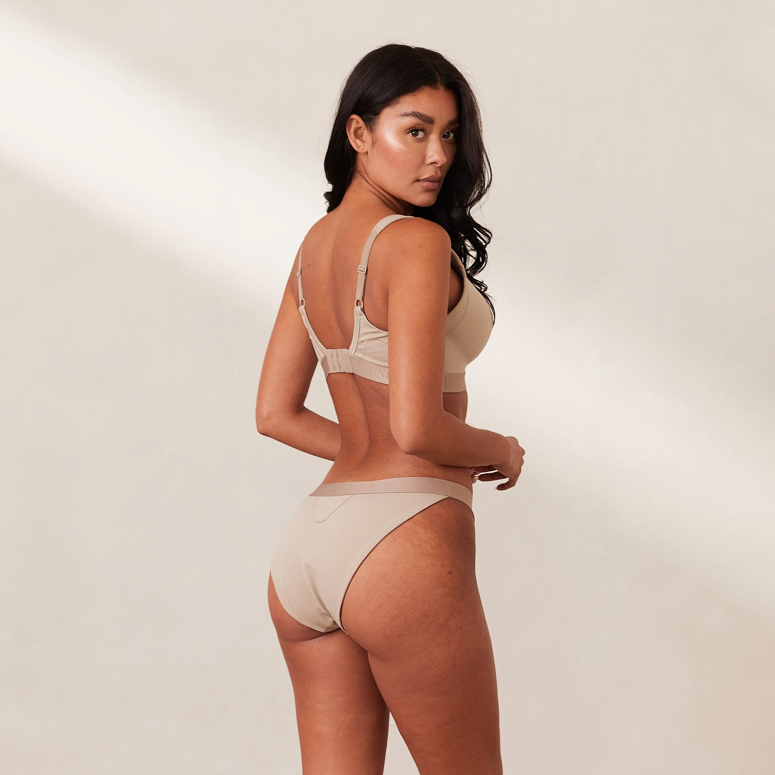 Ribbed Mindful Soutien-Gorge - Beige