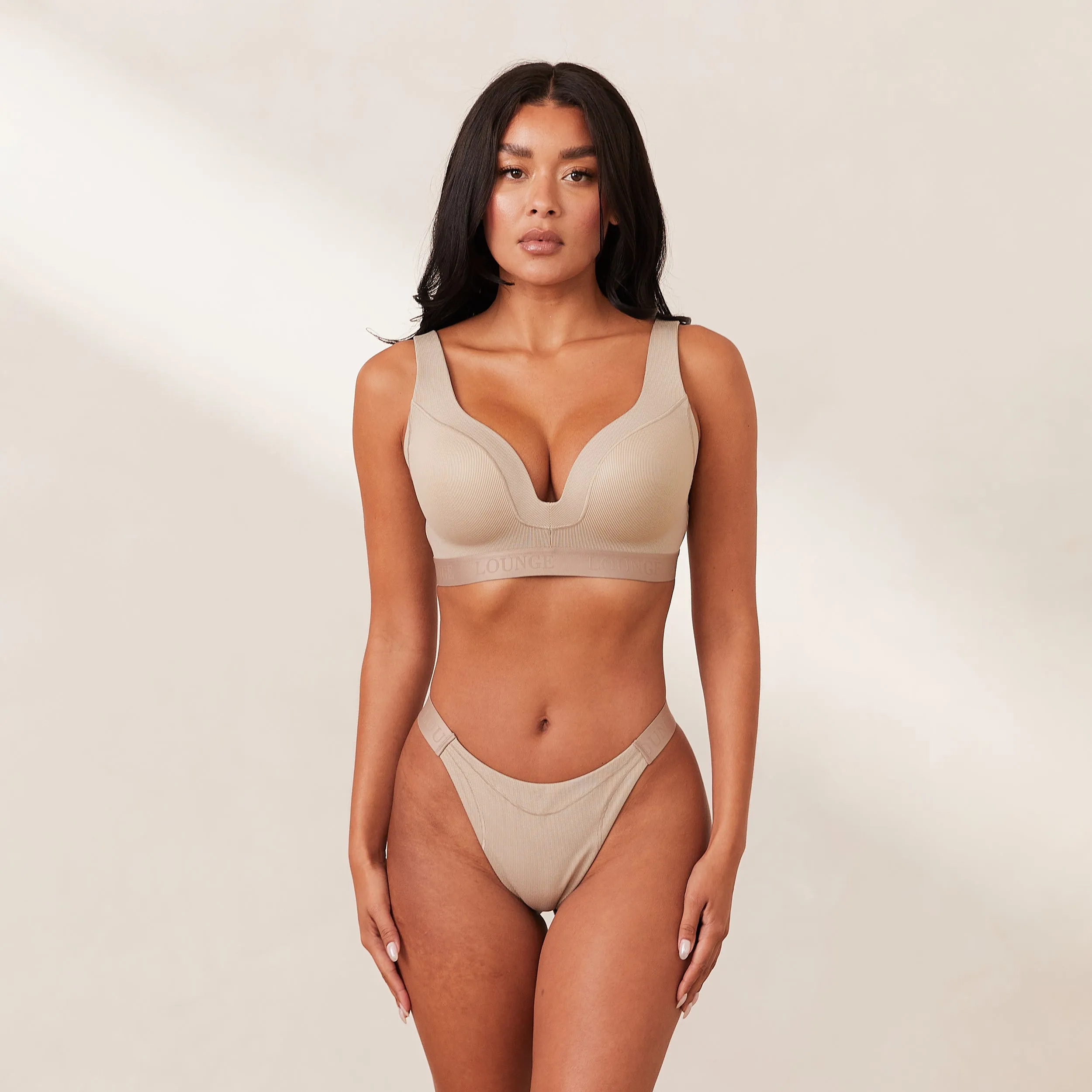 Ribbed Mindful Soutien-Gorge - Beige