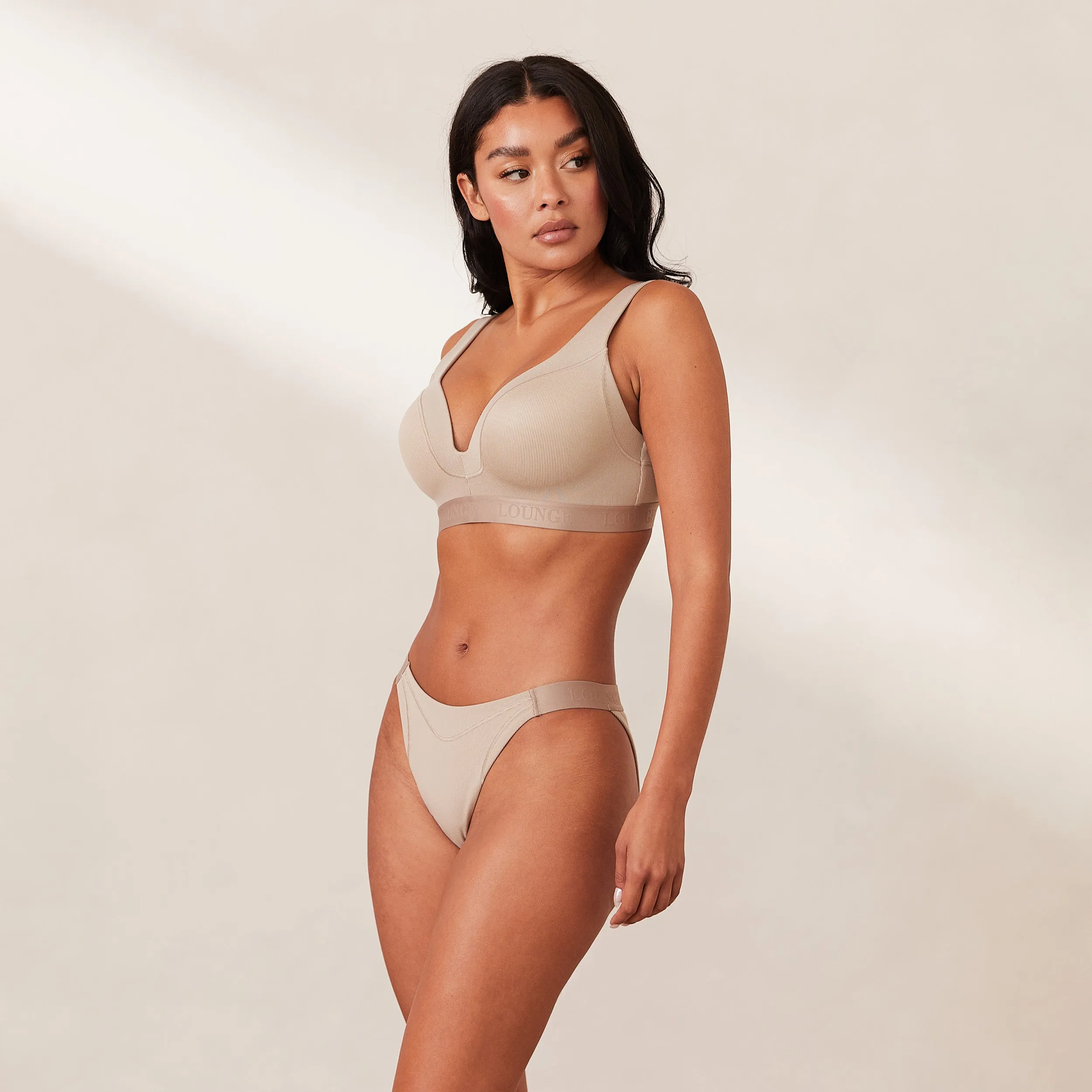 Ribbed Mindful Soutien-Gorge - Beige