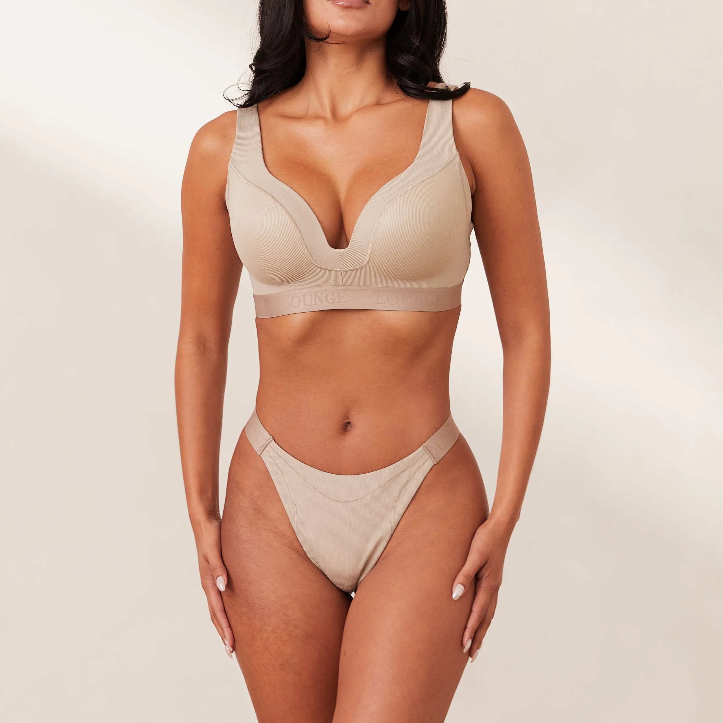 Ribbed Mindful Soutien-Gorge - Beige