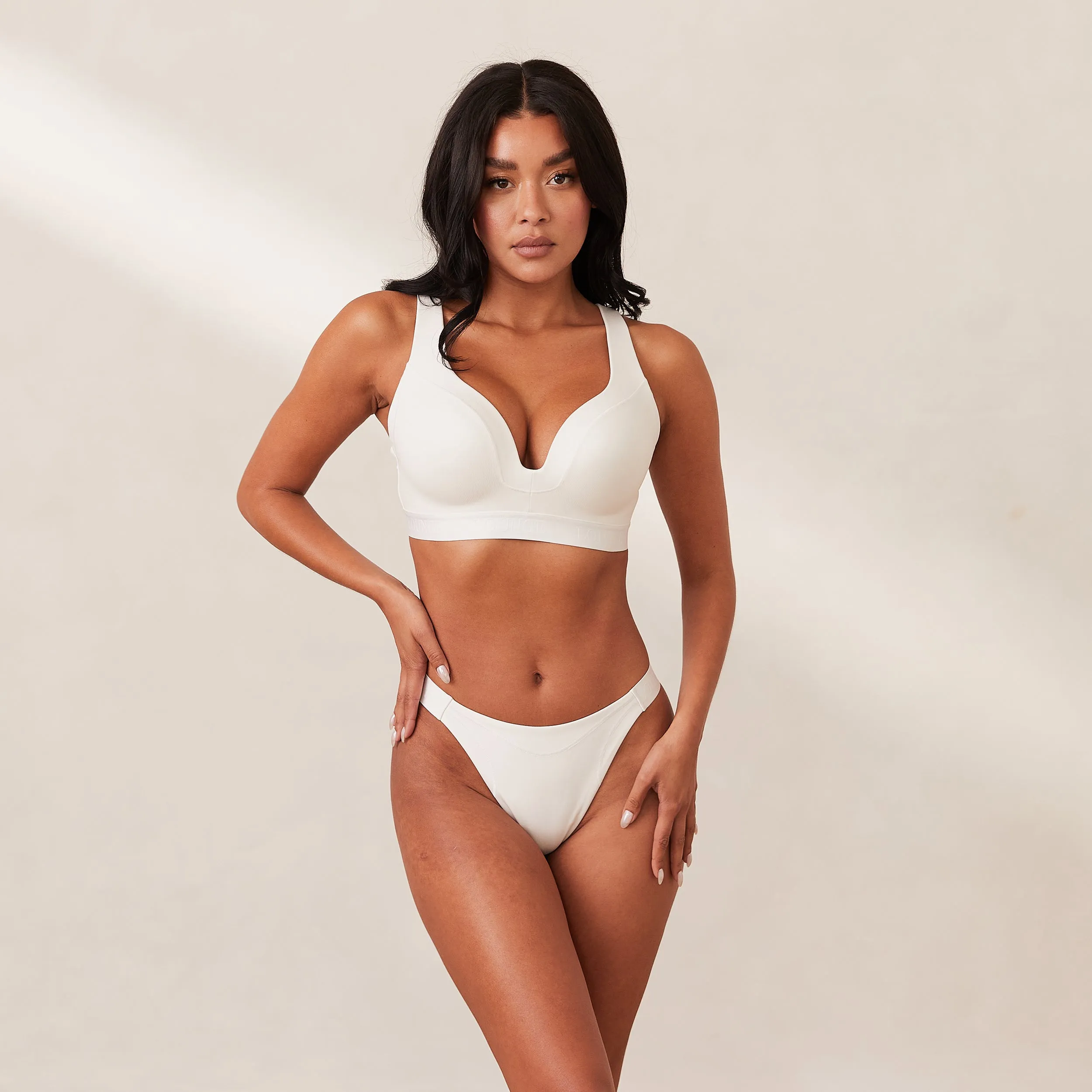 Ribbed Mindful Soutien-Gorge - Blanc