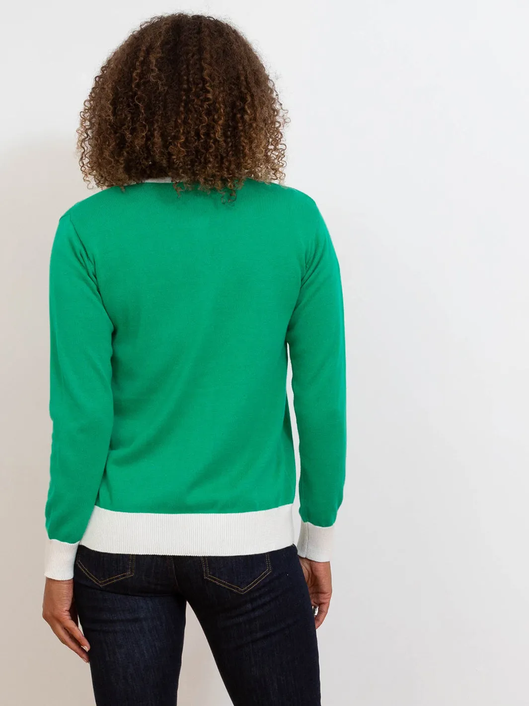 Sandecotes knit cardigan green