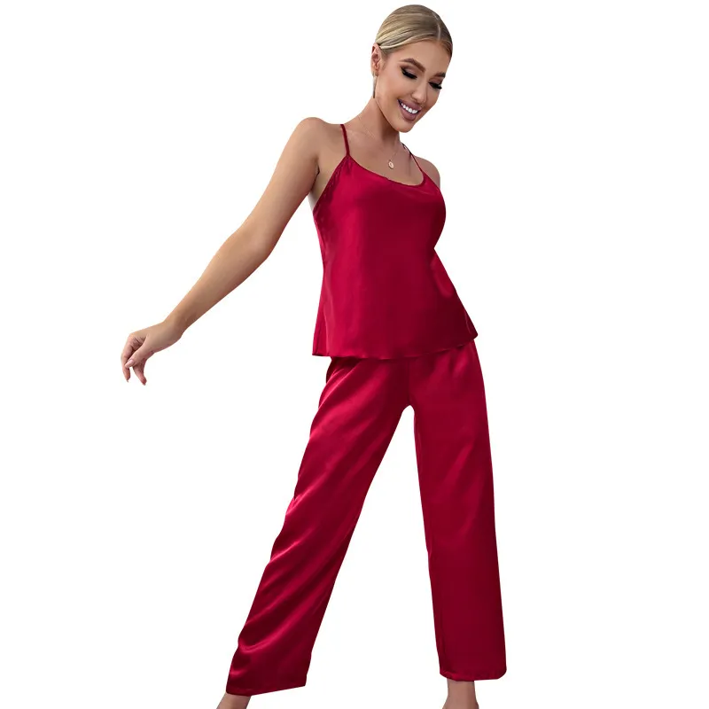 Satin Serenade Luxe Lounge Pants Set