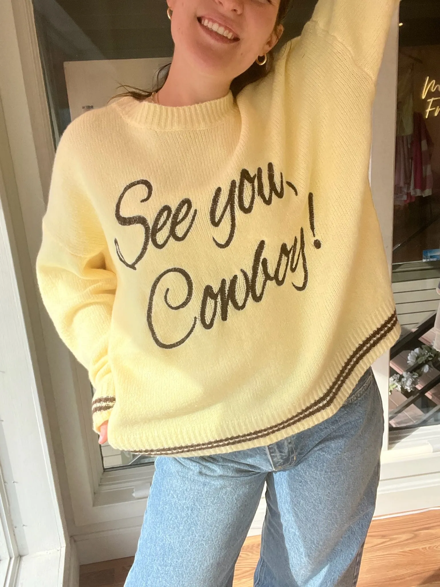 See You Cowboy Sweater