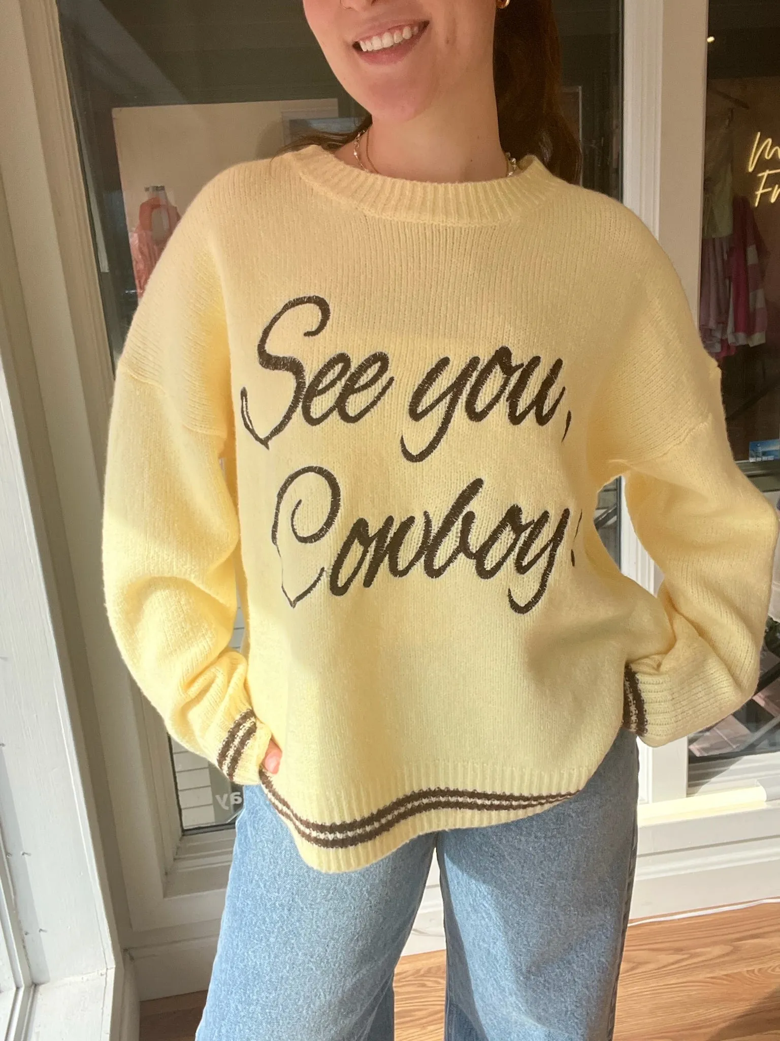 See You Cowboy Sweater