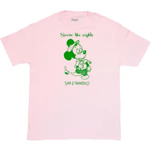 SEEIN THE SIGHTS TEE PINK