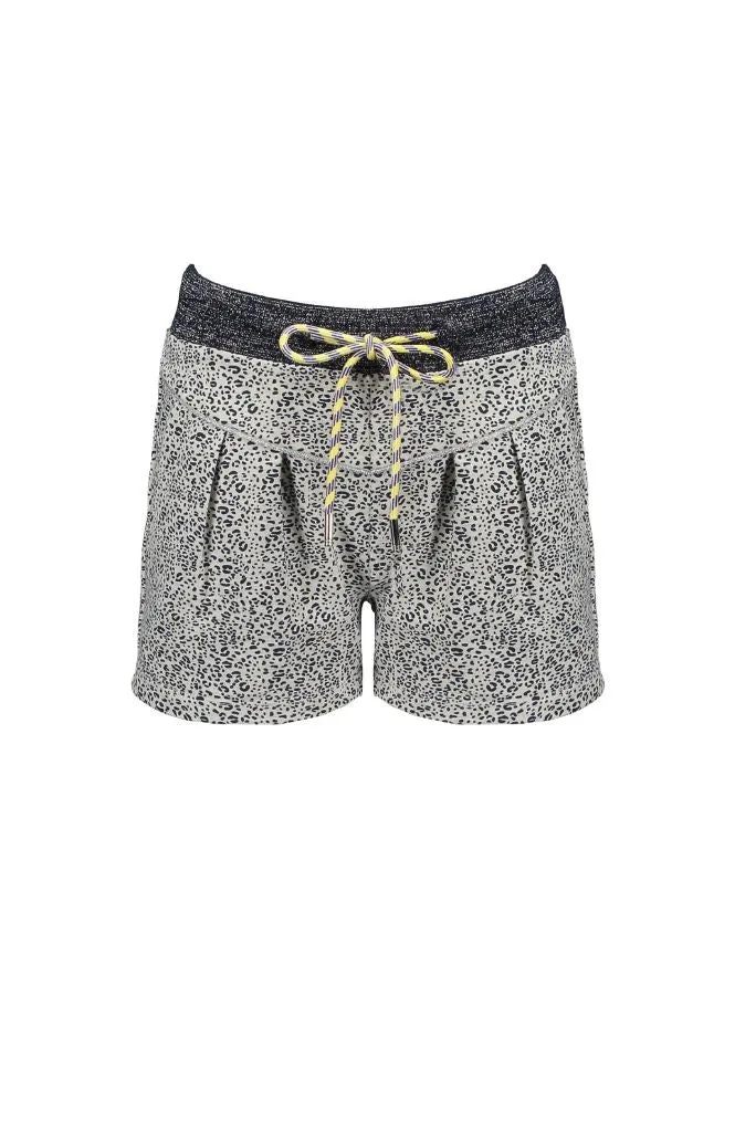 Selias Grey Animal Print Shorts