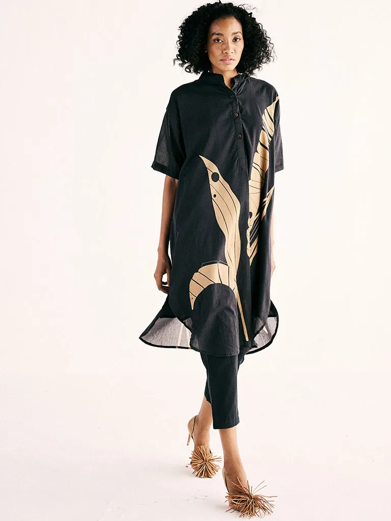 Shadow Leaf Tunic Set