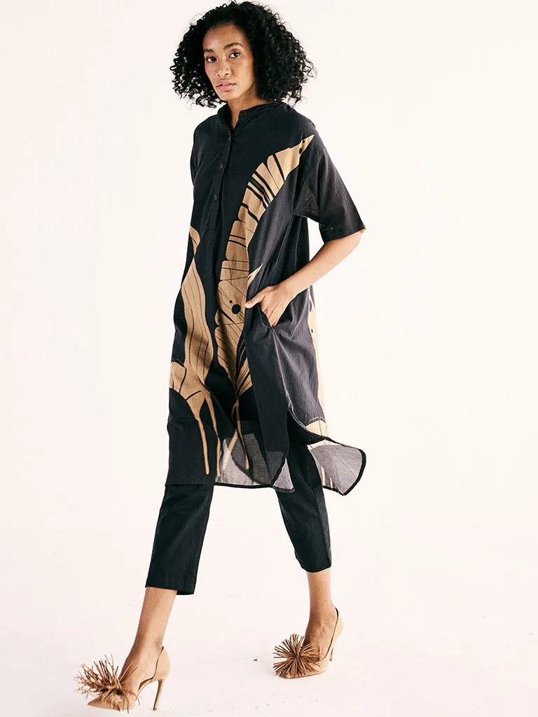 Shadow Leaf Tunic Set