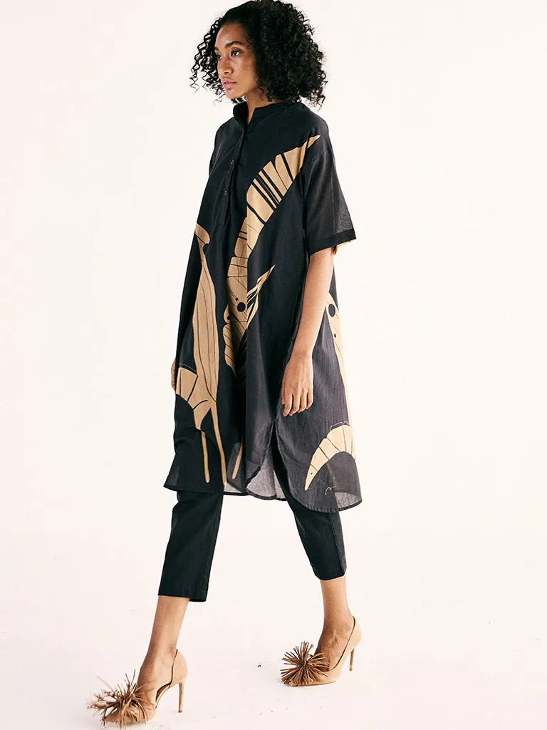Shadow Leaf Tunic Set
