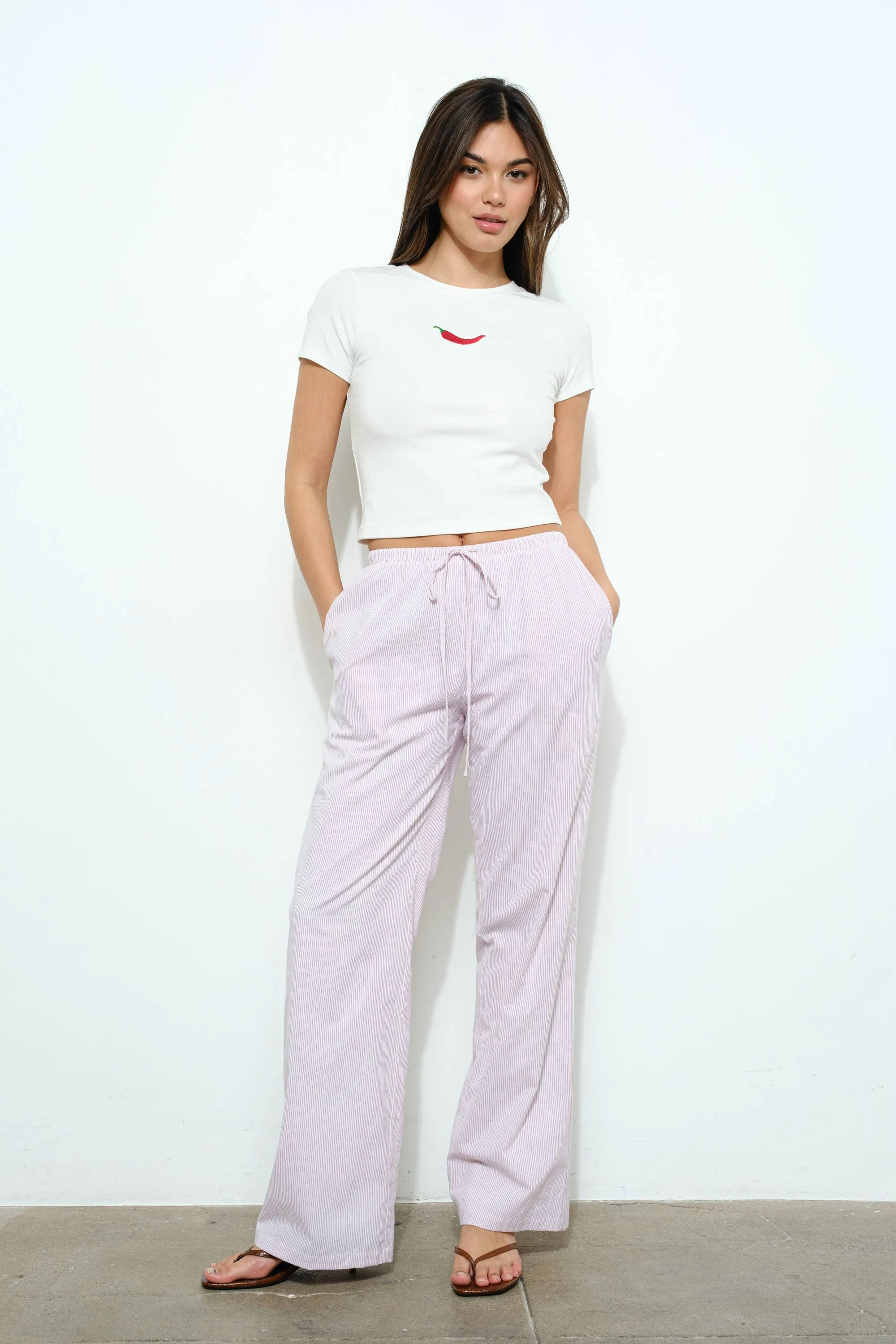 Simple Drawstring Pants