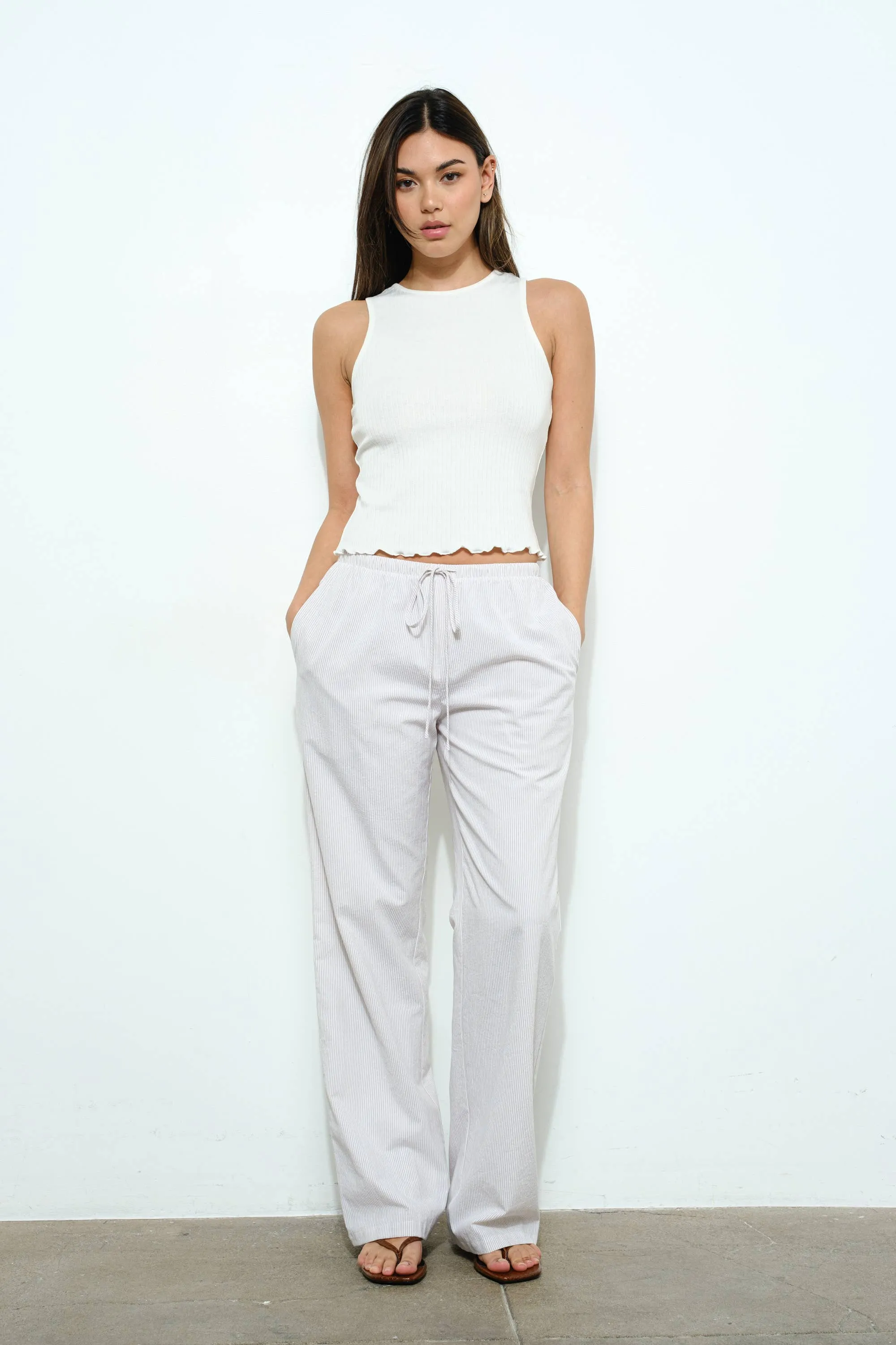 Simple Drawstring Pants