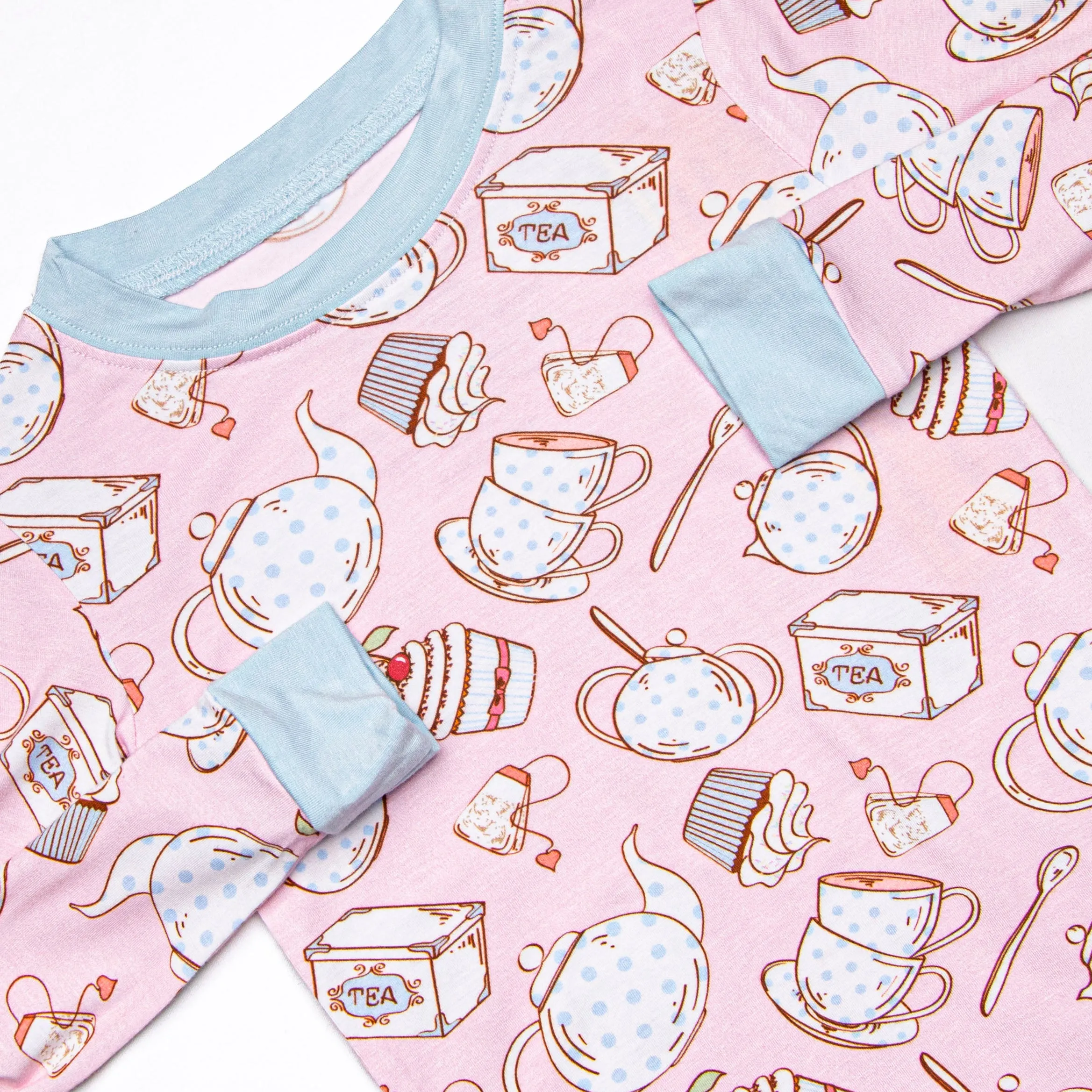 Sip and Slumber Bamboo Pajama Set, Pink