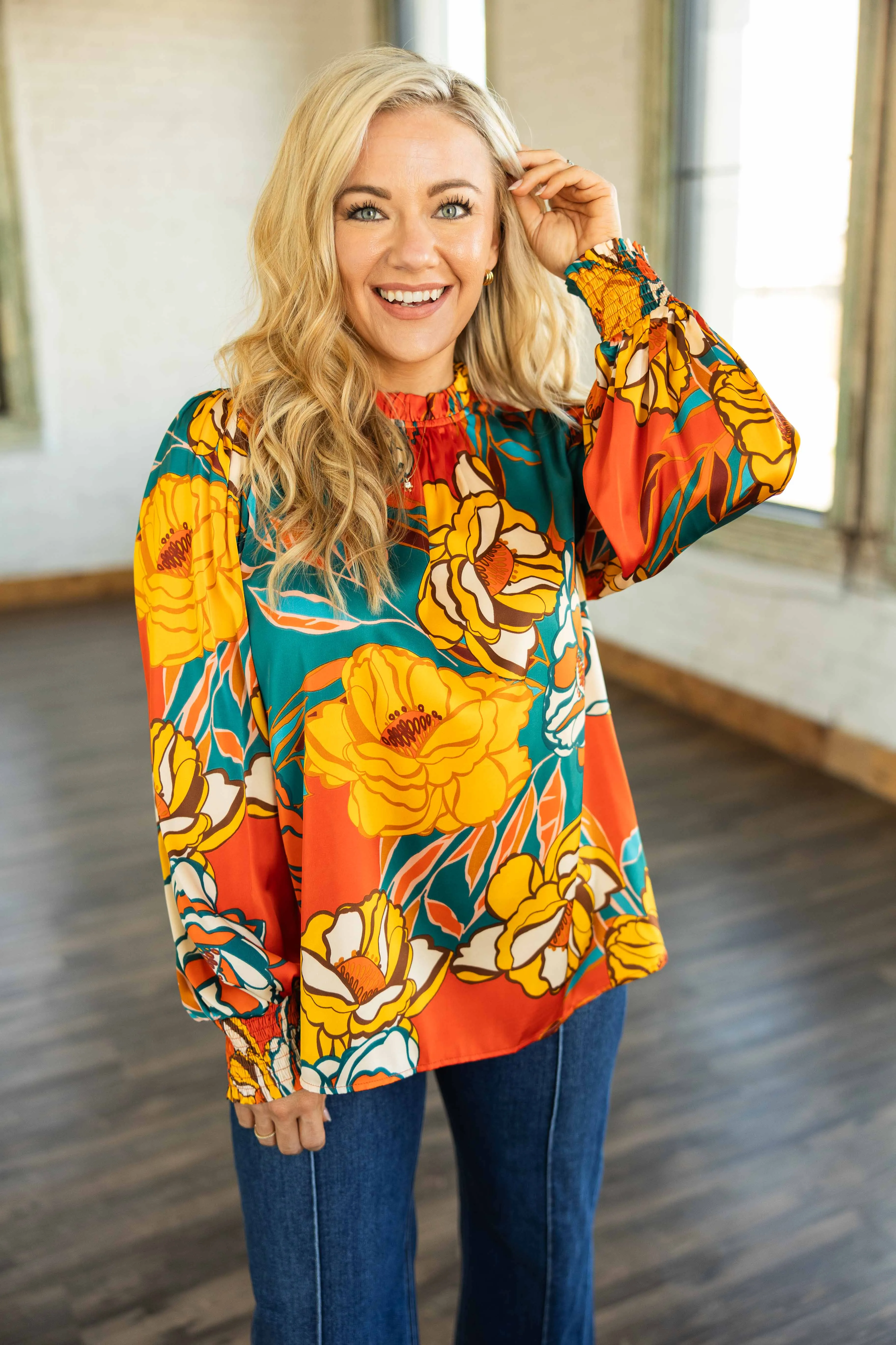 SLOANE FLORAL BLOUSE
