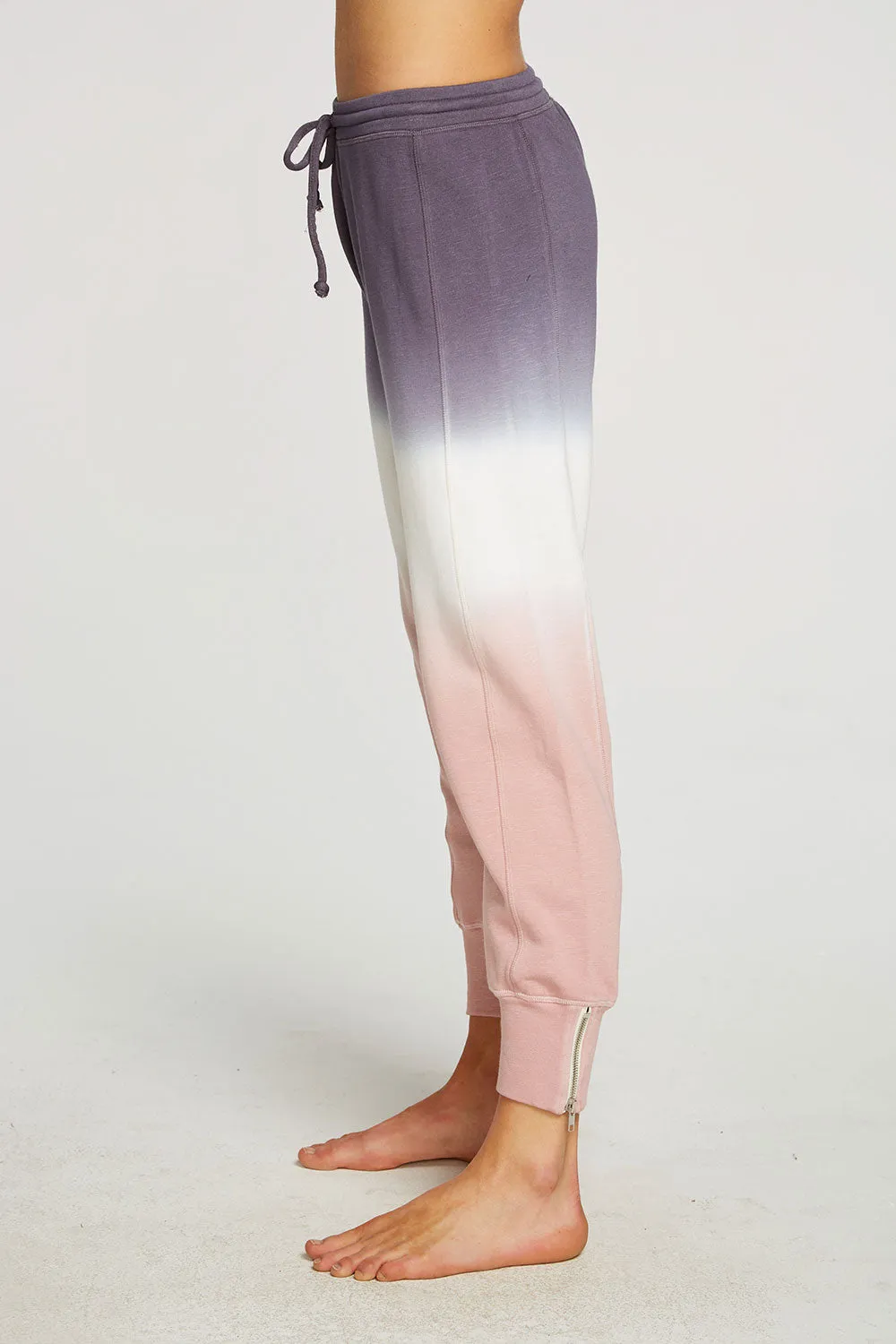 Slub French Terry Zip Side Jogger