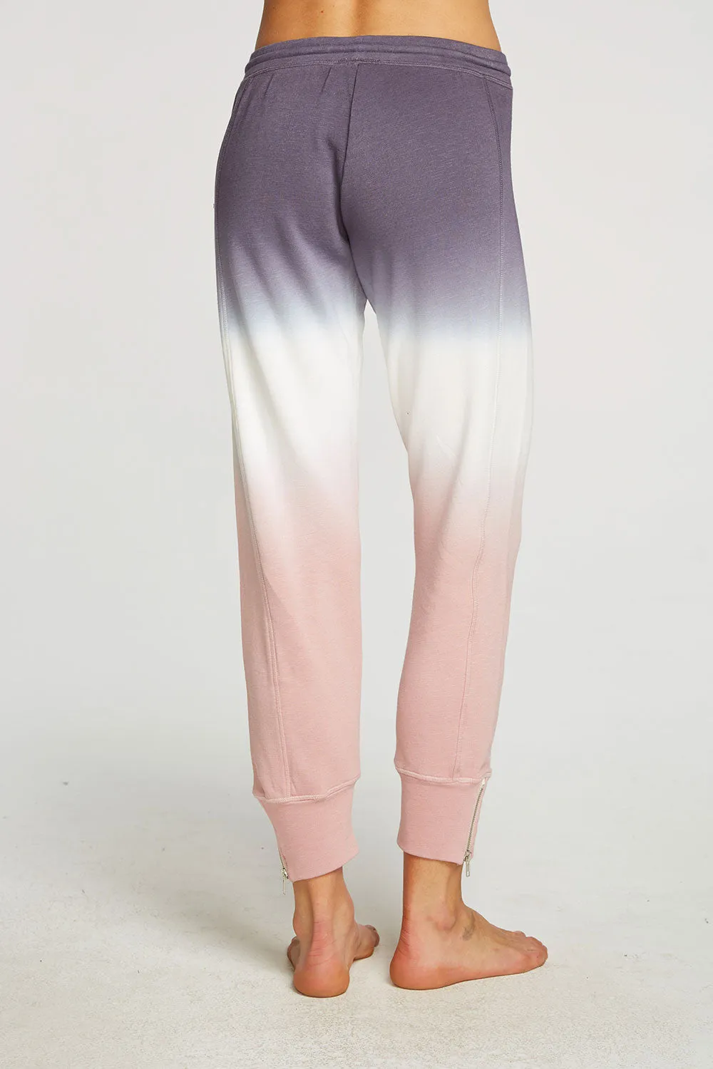 Slub French Terry Zip Side Jogger