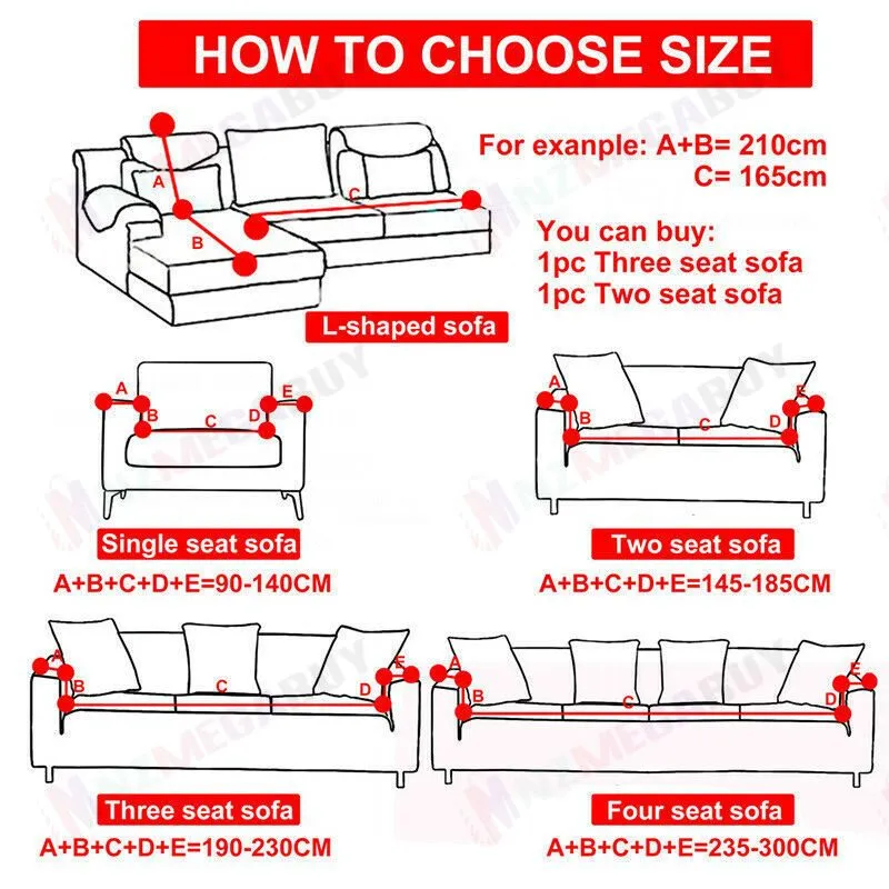 Sofa cover 4 sizes *West