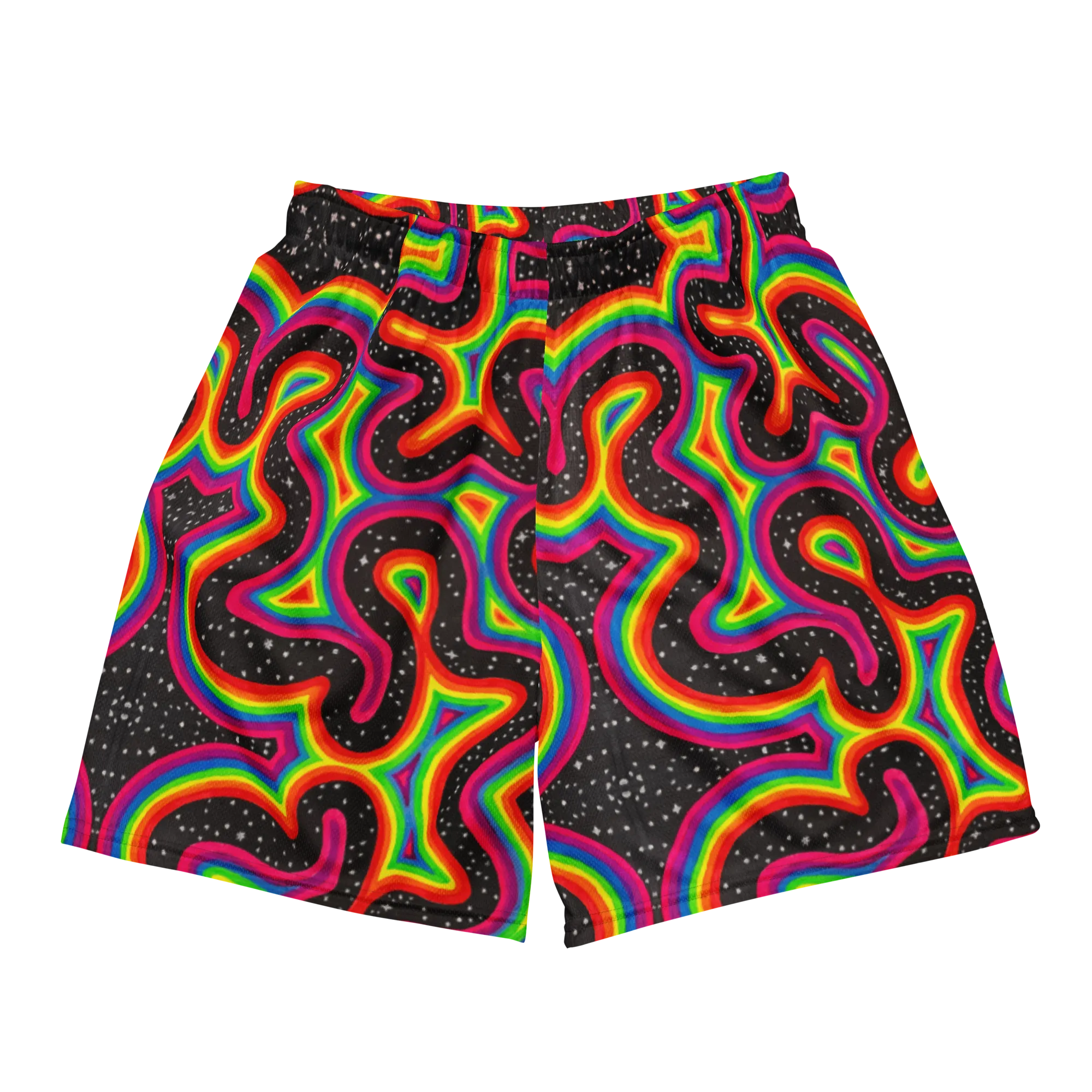 Soft Athletic Shorts (100% Recycled Material)- "Rainbow Rovd" Design