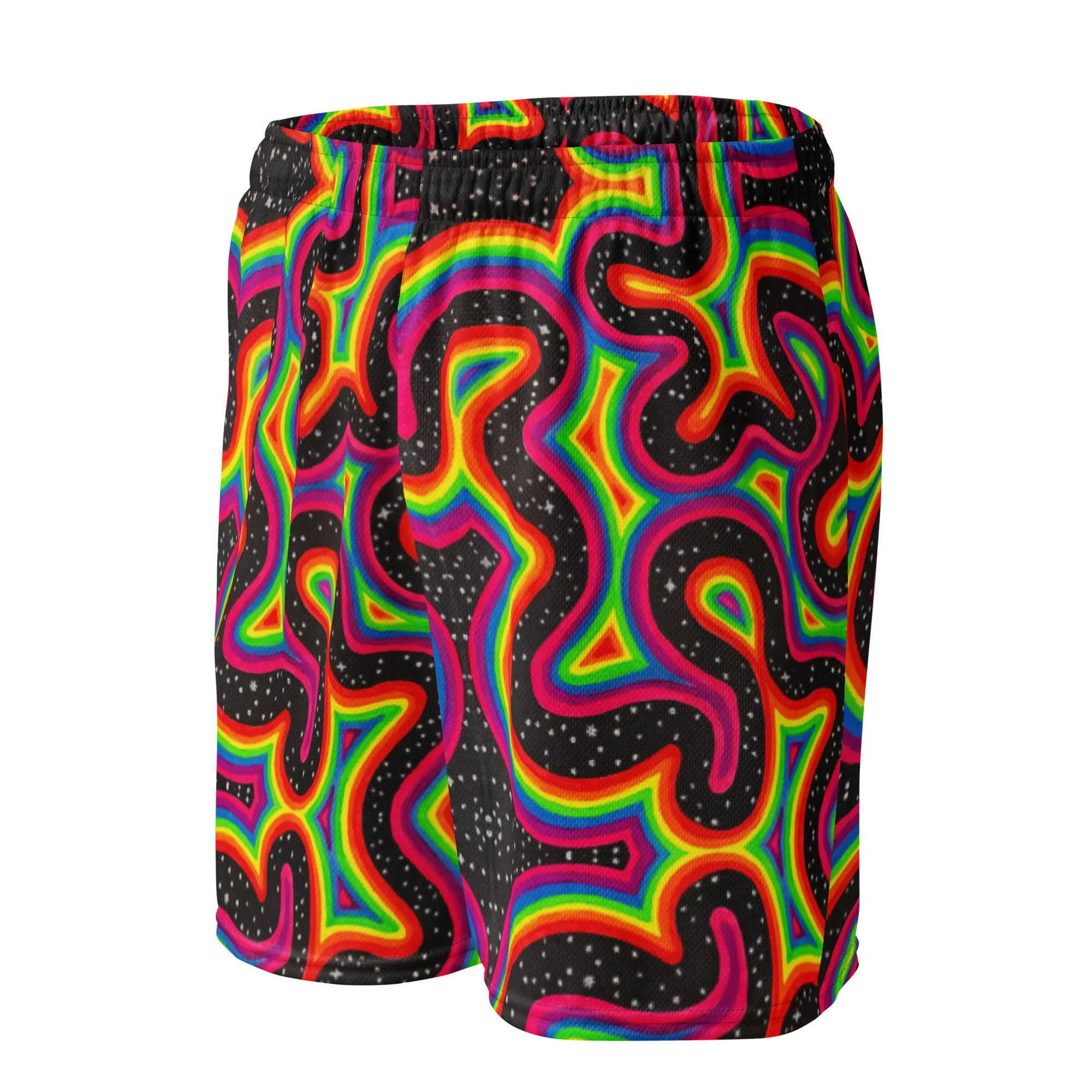 Soft Athletic Shorts (100% Recycled Material)- "Rainbow Rovd" Design