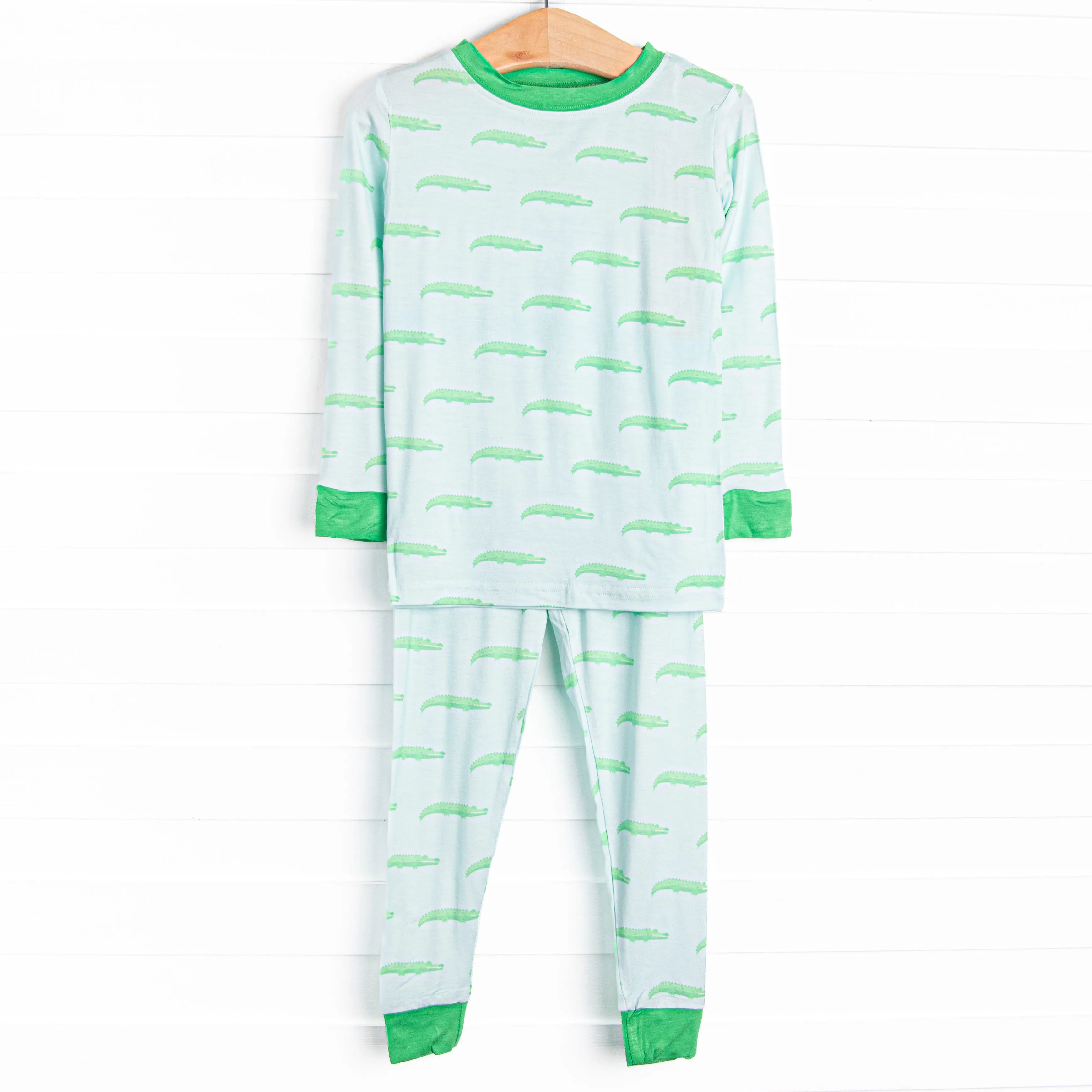 St. Augustine Bamboo Pajama Set, Blue