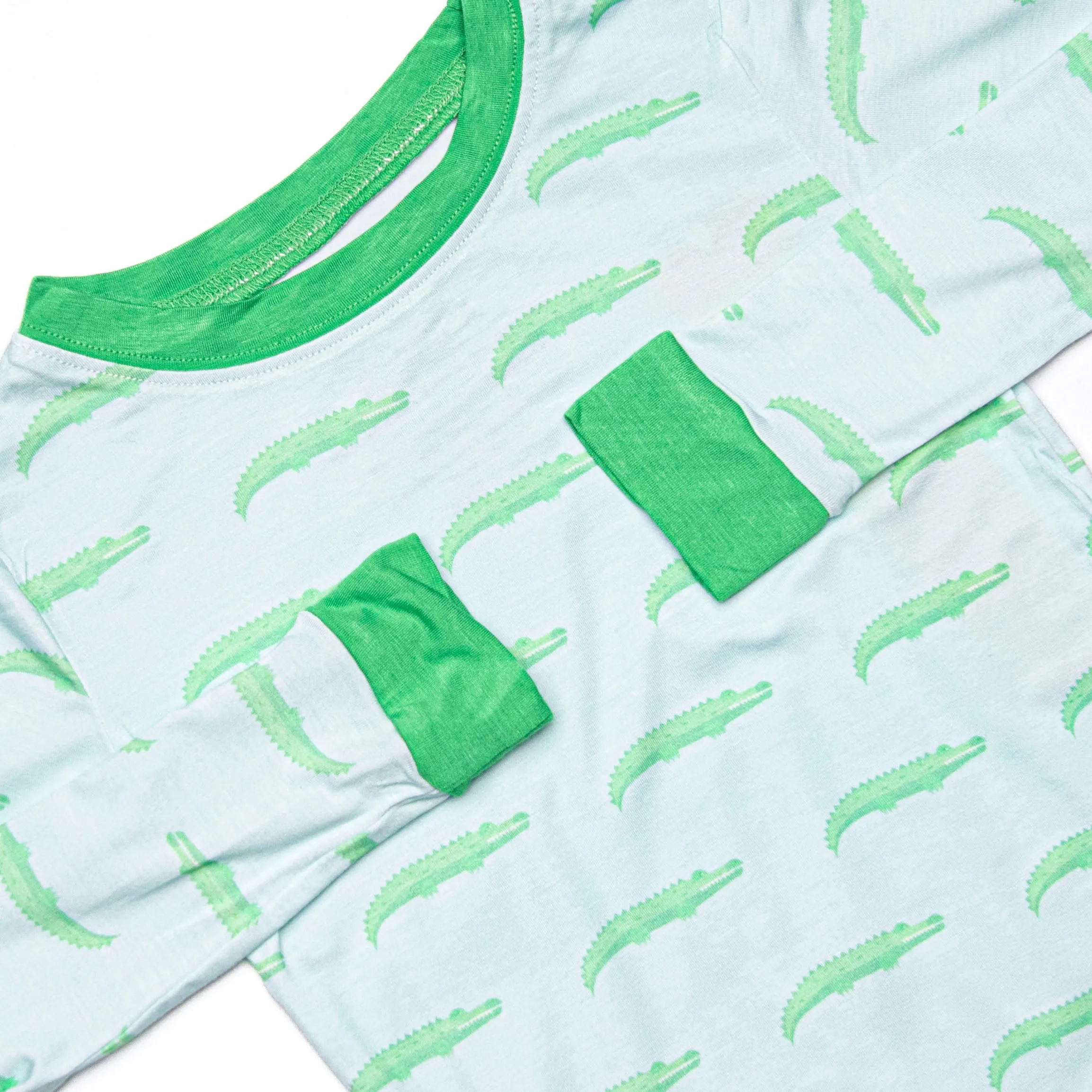 St. Augustine Bamboo Pajama Set, Blue