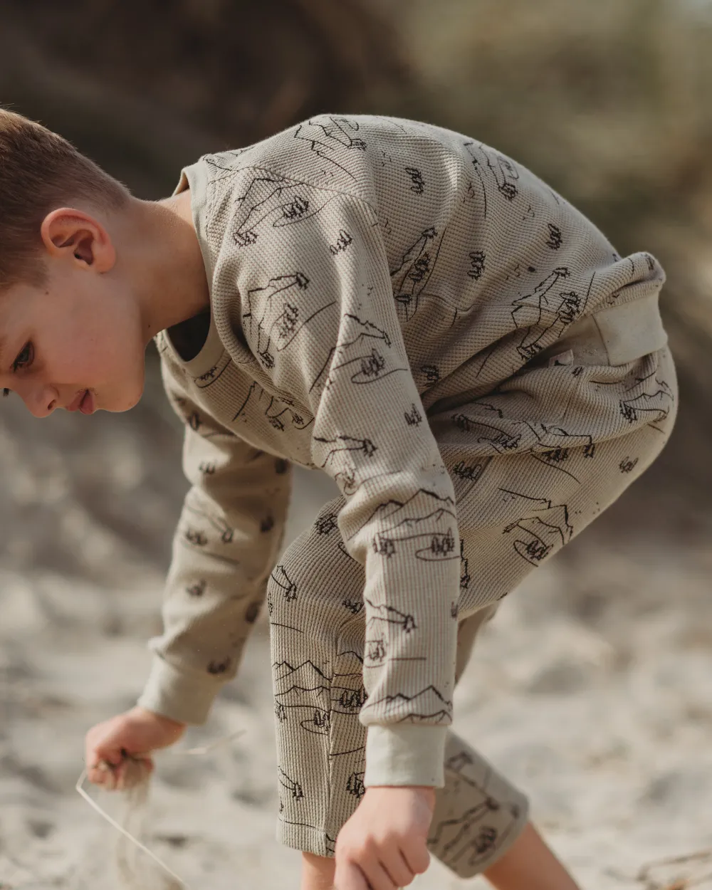 Stone Wilderness Print Sweatshirt