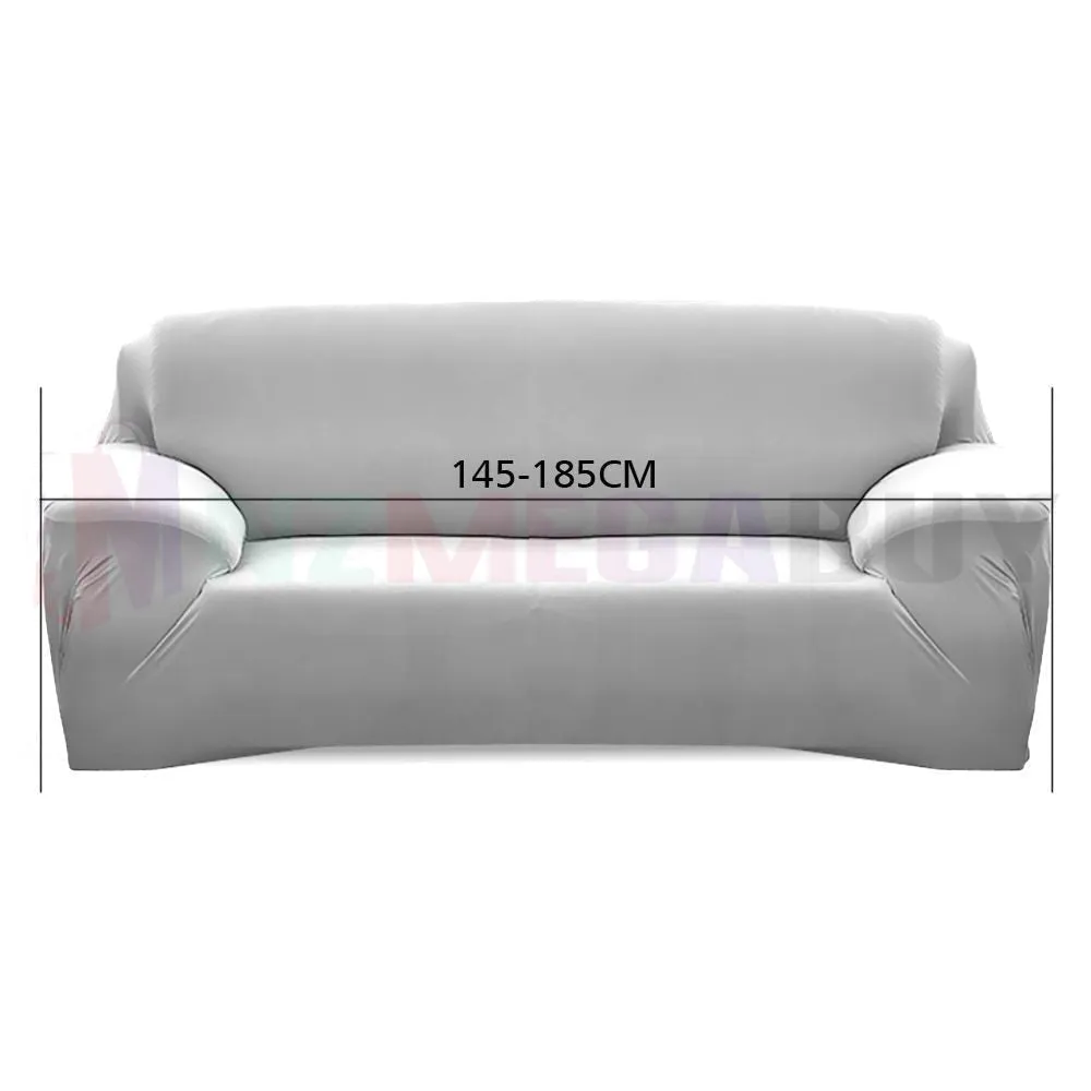 Stretch Sofa Cover Loung Couch Removable Slipcover 1/2/3/4Seater 1 Cushion Cover * black storm *4 Sizes