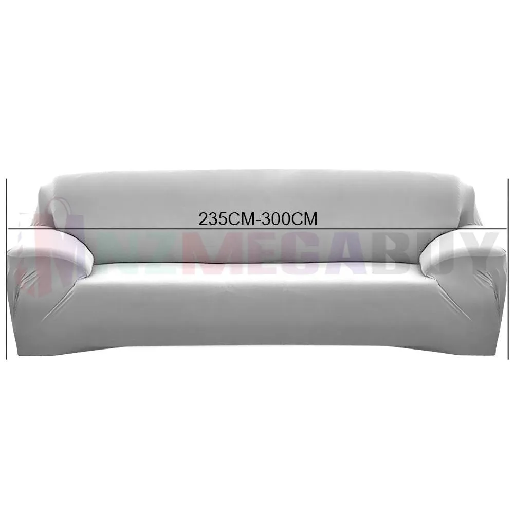 Stretch Sofa Cover Loung Couch Removable Slipcover 1/2/3/4Seater 1 Cushion Cover * black storm *4 Sizes