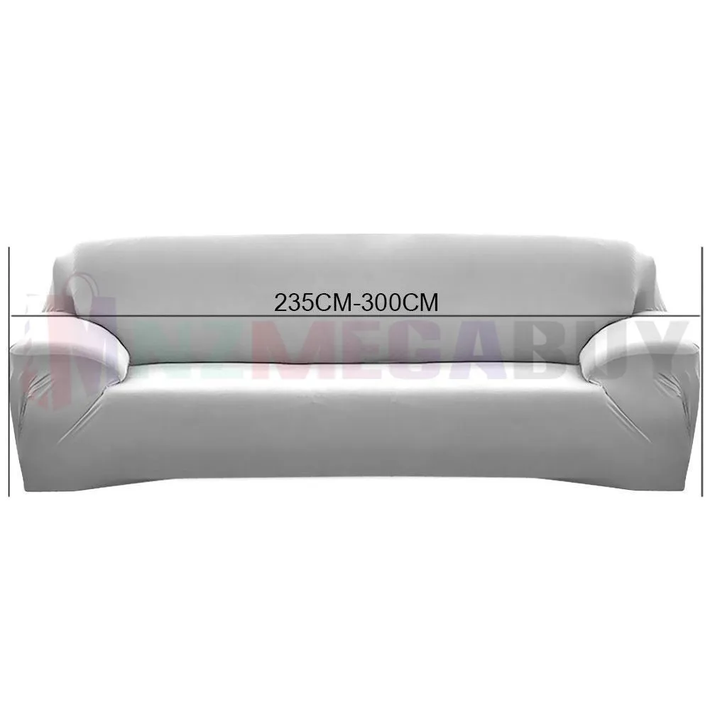Stretch Sofa Cover Loung Couch Removable Slipcover 1/2/3/4Seater 1 Cushion Cover *Coffee *4 Sizes