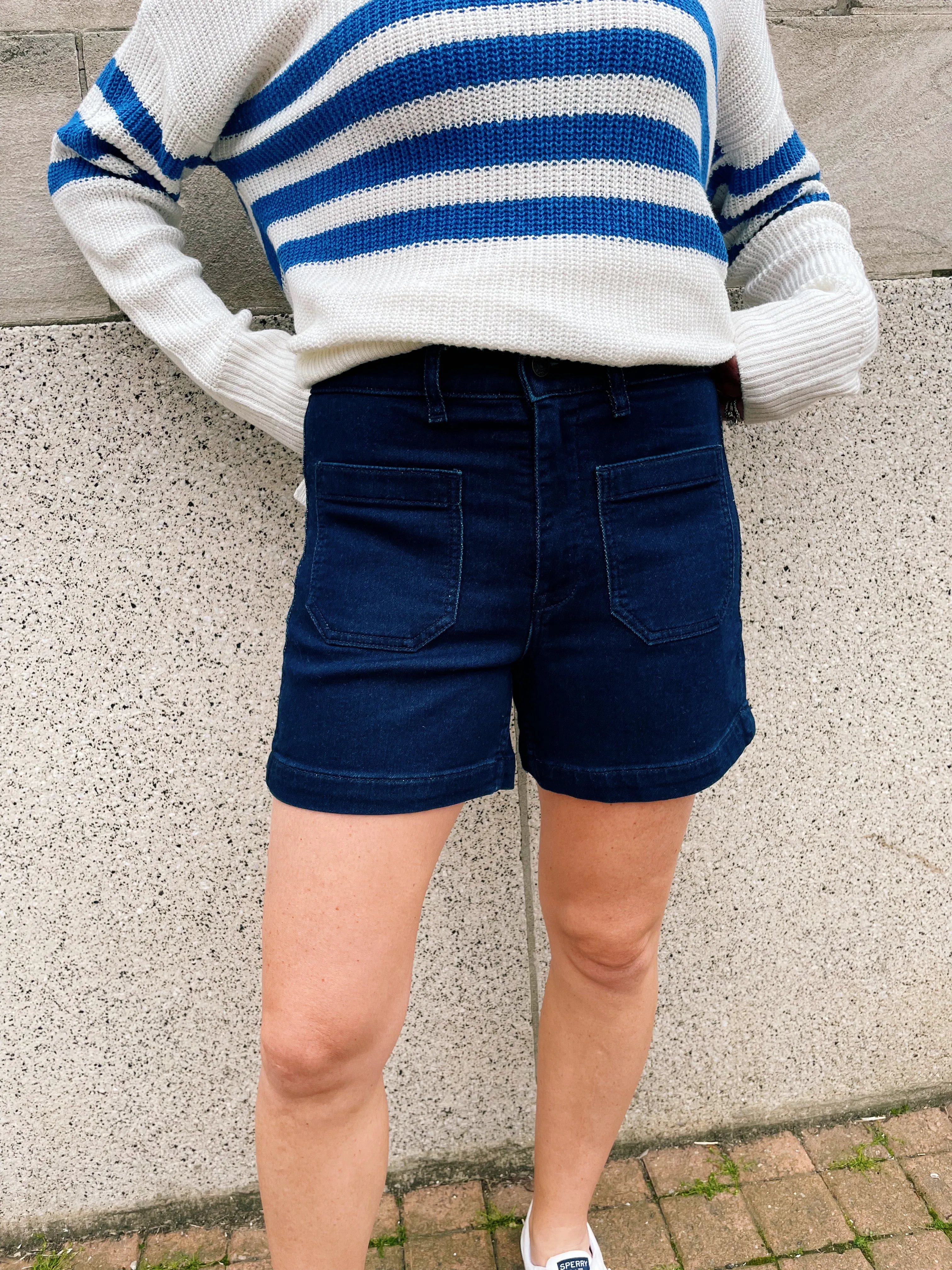 Stretch Terry Patch Pocket Short