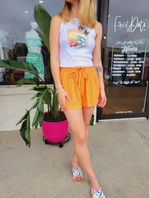 Sunset Shorts-Orange