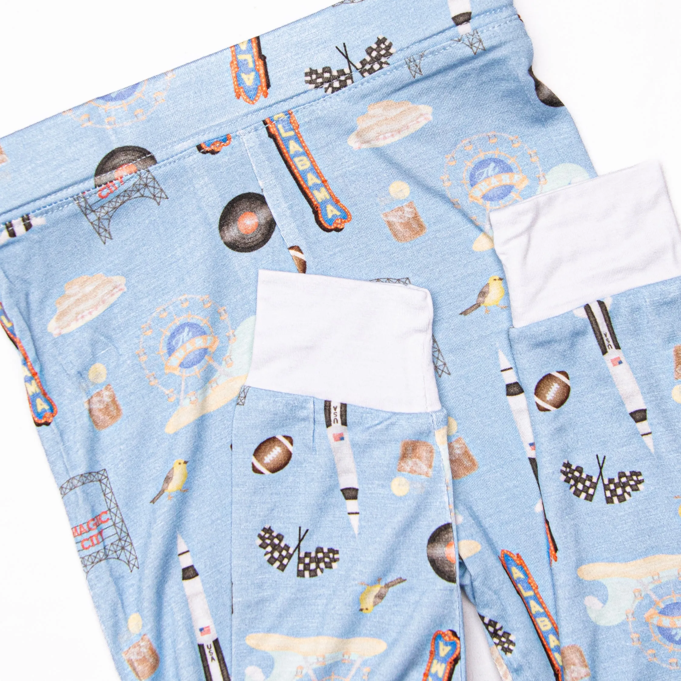 Sweet Home Alabama Bamboo Pajama Set, Blue