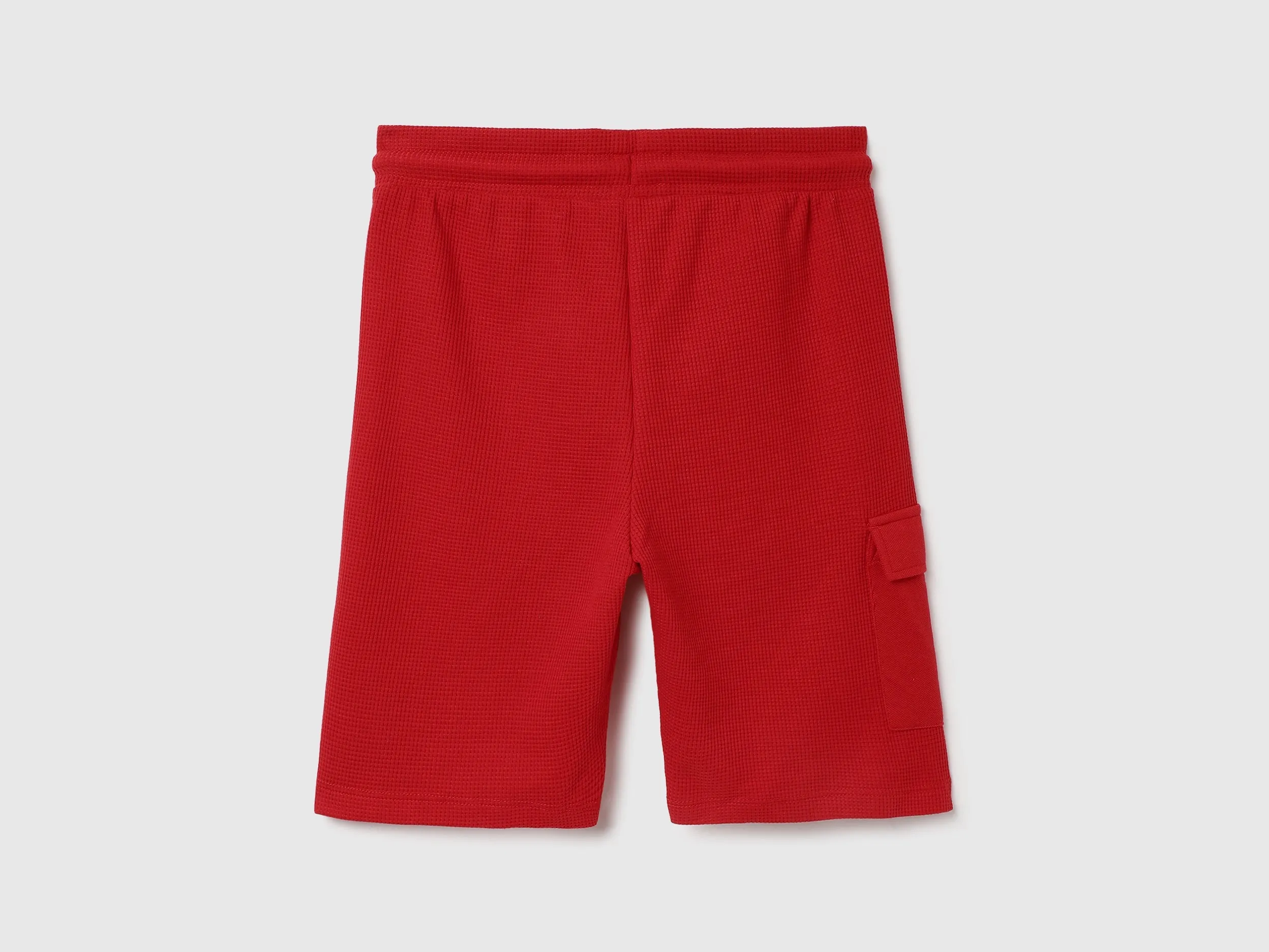 Textured Regular Fit Bermuda Shorts