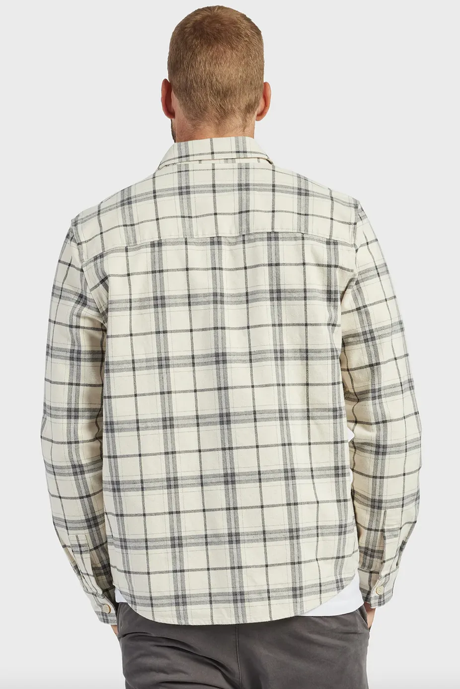 The Academy Brand, Oakland Check Overshirt | Ash Grey