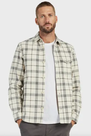 The Academy Brand, Oakland Check Overshirt | Ash Grey