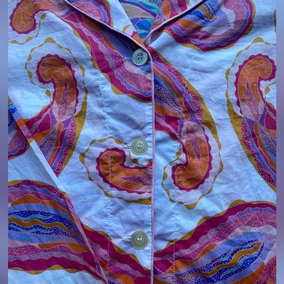 The Cats Paisley Daze Luxe Pima Pajama Top- Size S