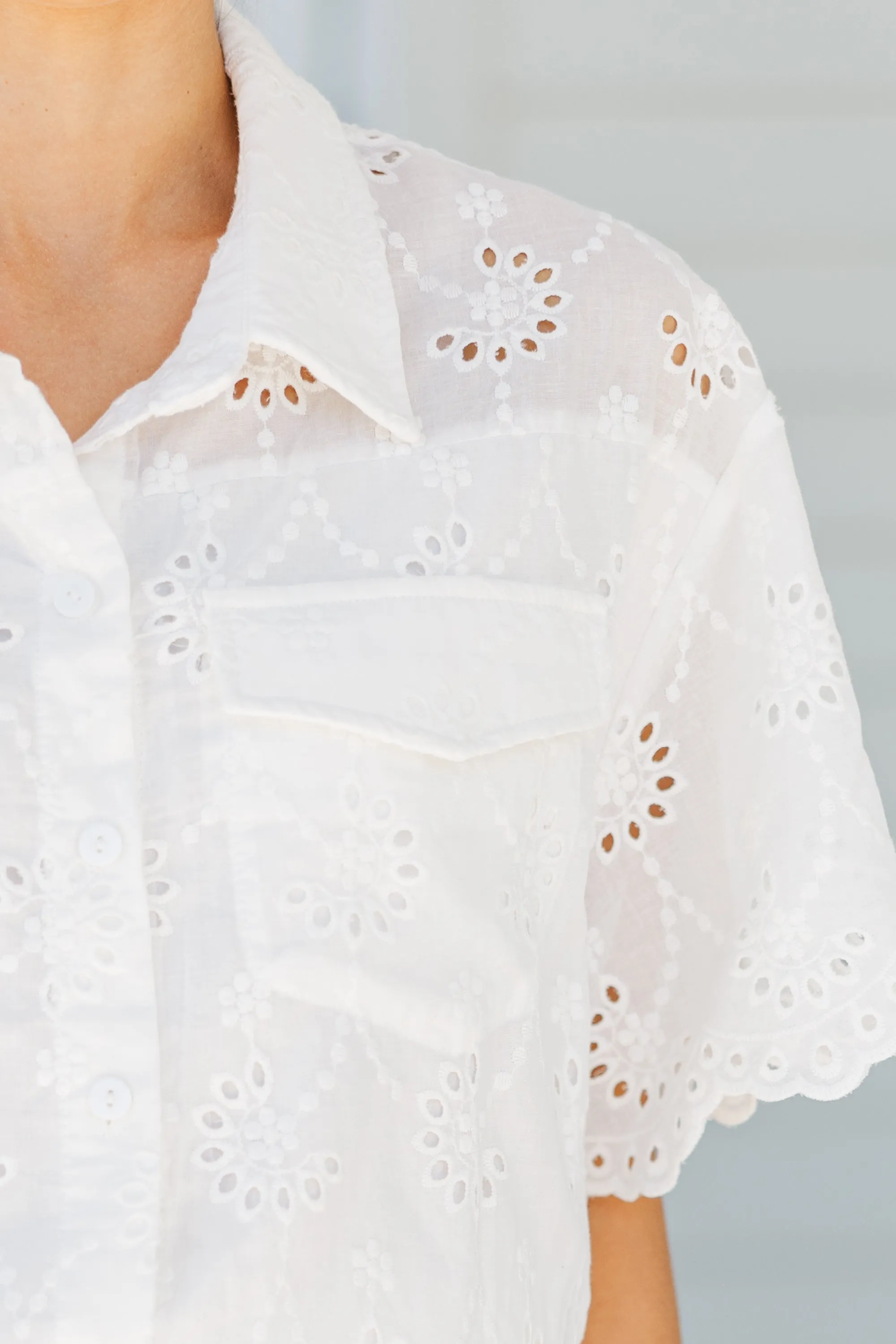 The Devotion White Eyelet Romper