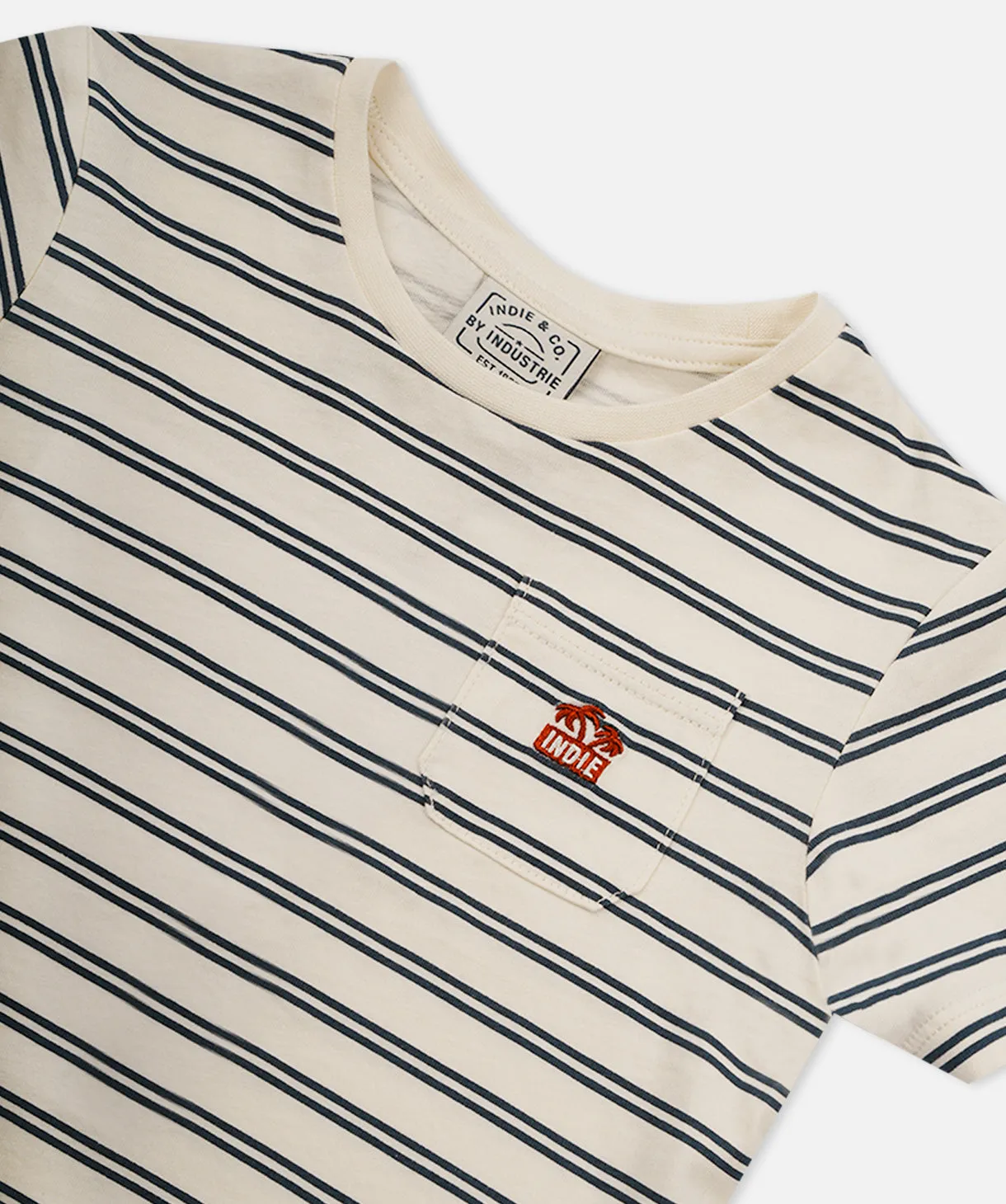 The Francisco Tee - Cream Navy