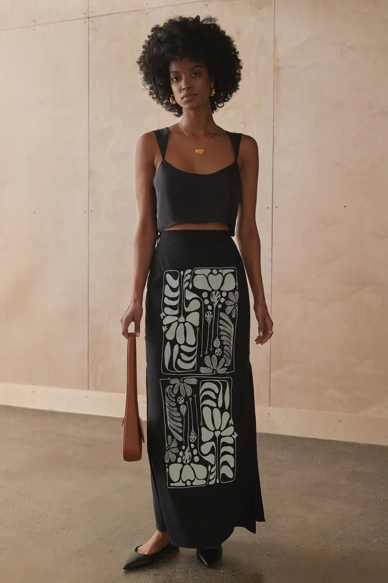 The Matilda Top in Noir