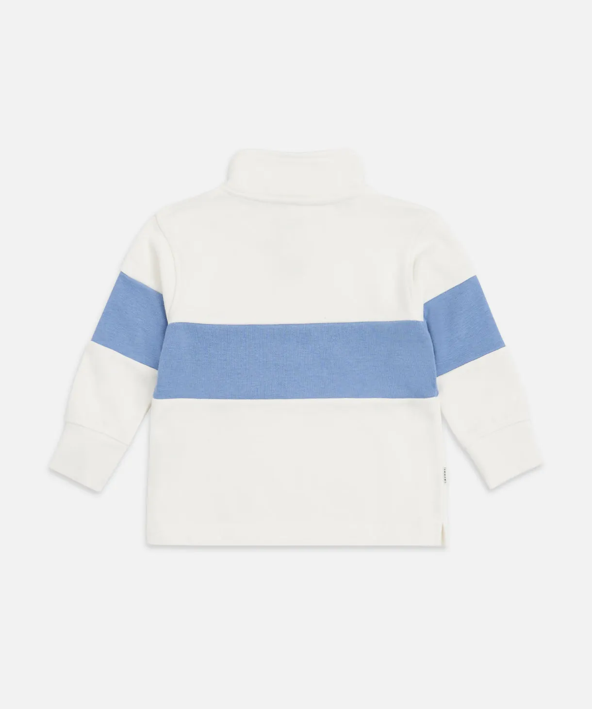 The Newhall Track Top - Cream Lt Blue