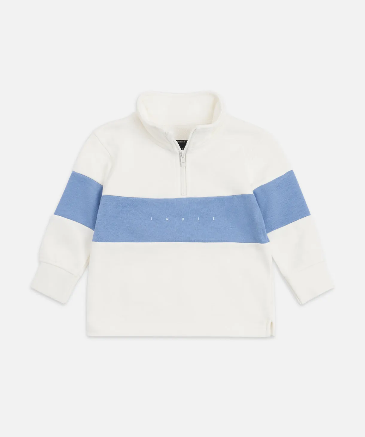 The Newhall Track Top - Cream Lt Blue