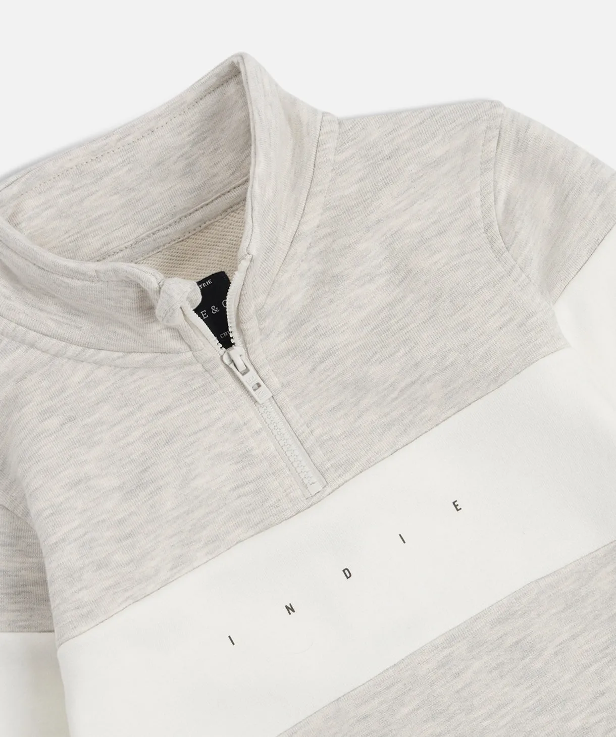 The Newhall Track Top - Oat/White