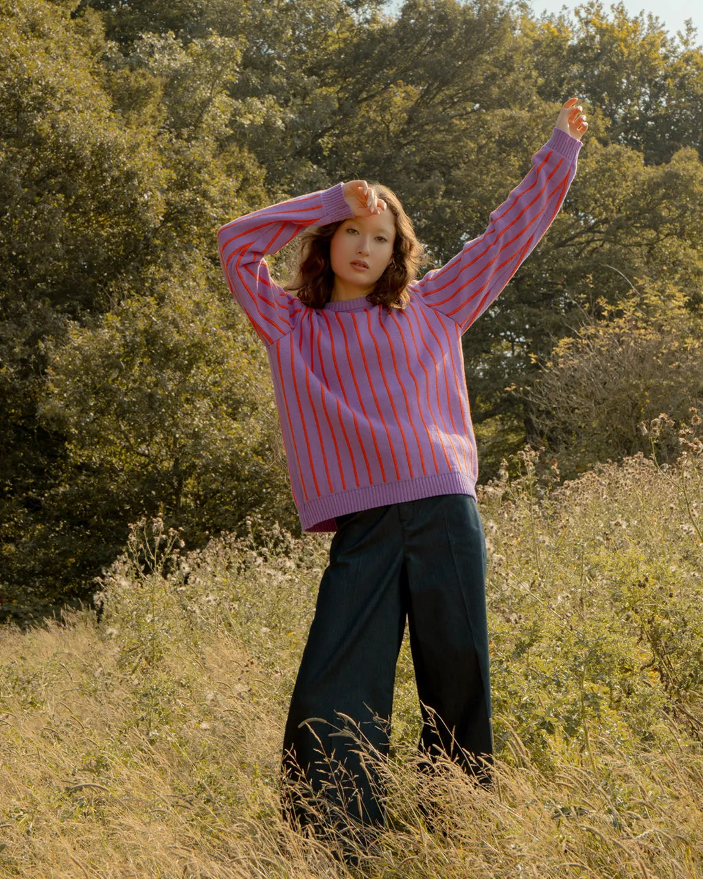 Thin Striped Wool & Cashmere Jumper